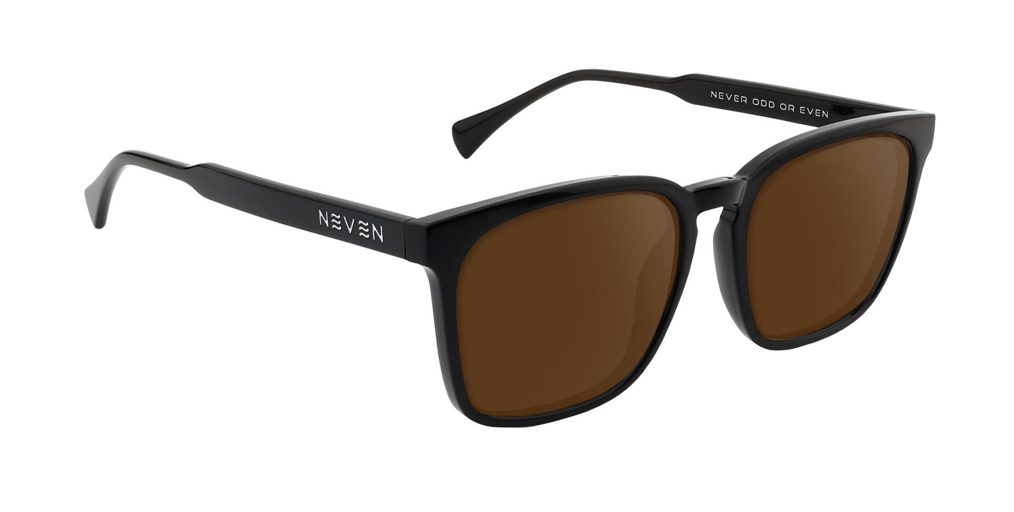Rufus Black Rectangular prescription glasses from Neven Eyewear.
