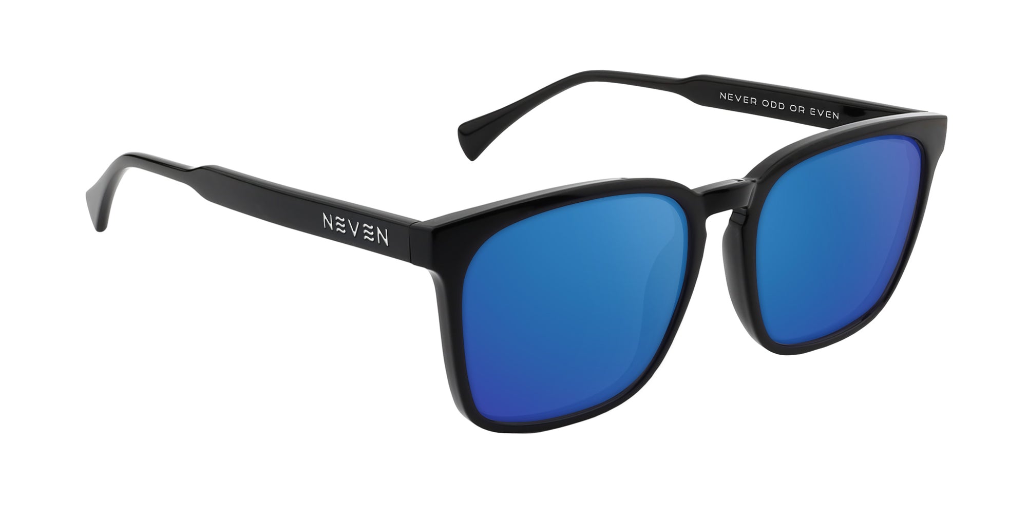 Rufus Black Rectangular prescription glasses from Neven Eyewear.