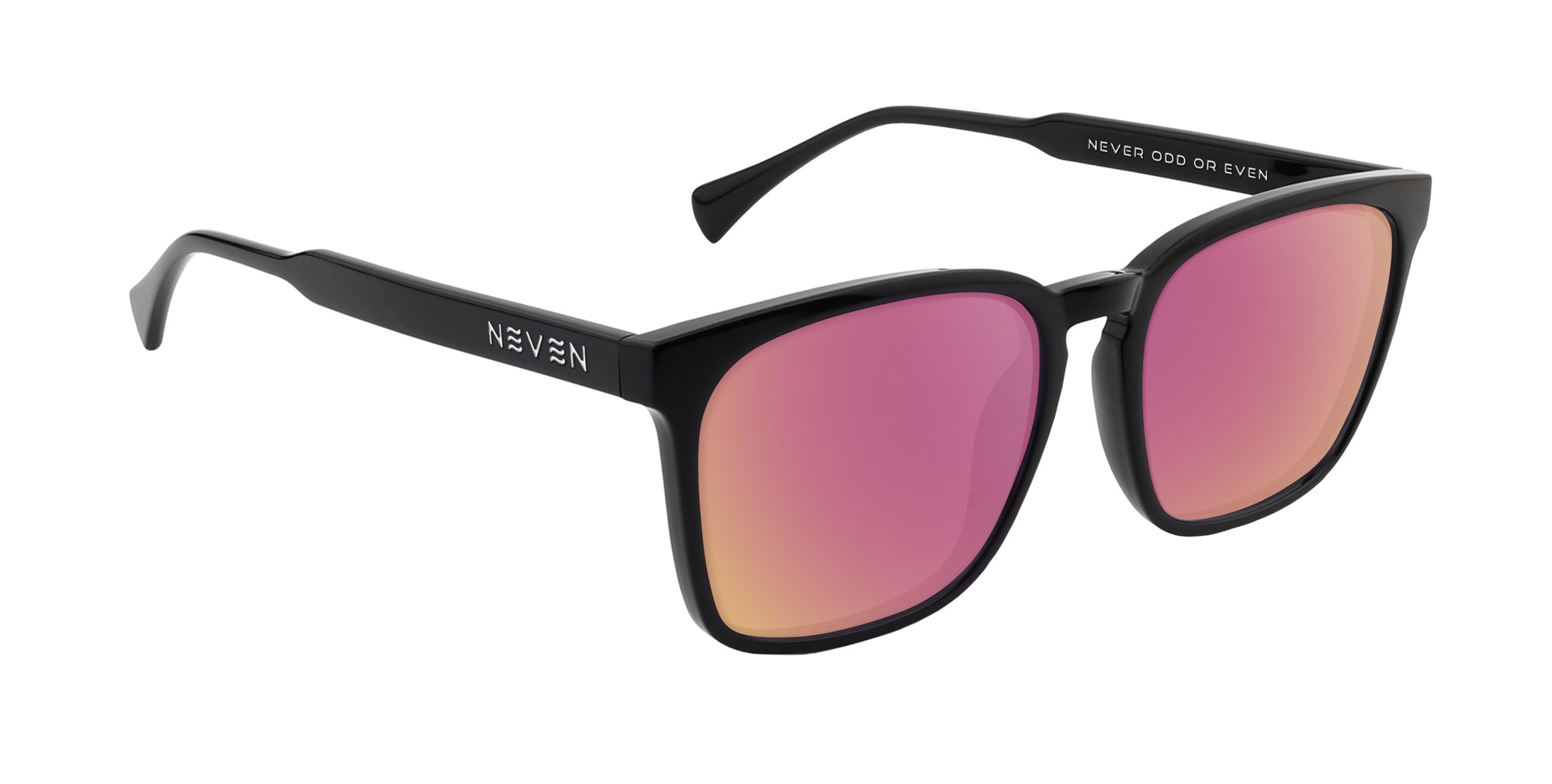 Rufus Black Rectangular prescription glasses from Neven Eyewear.