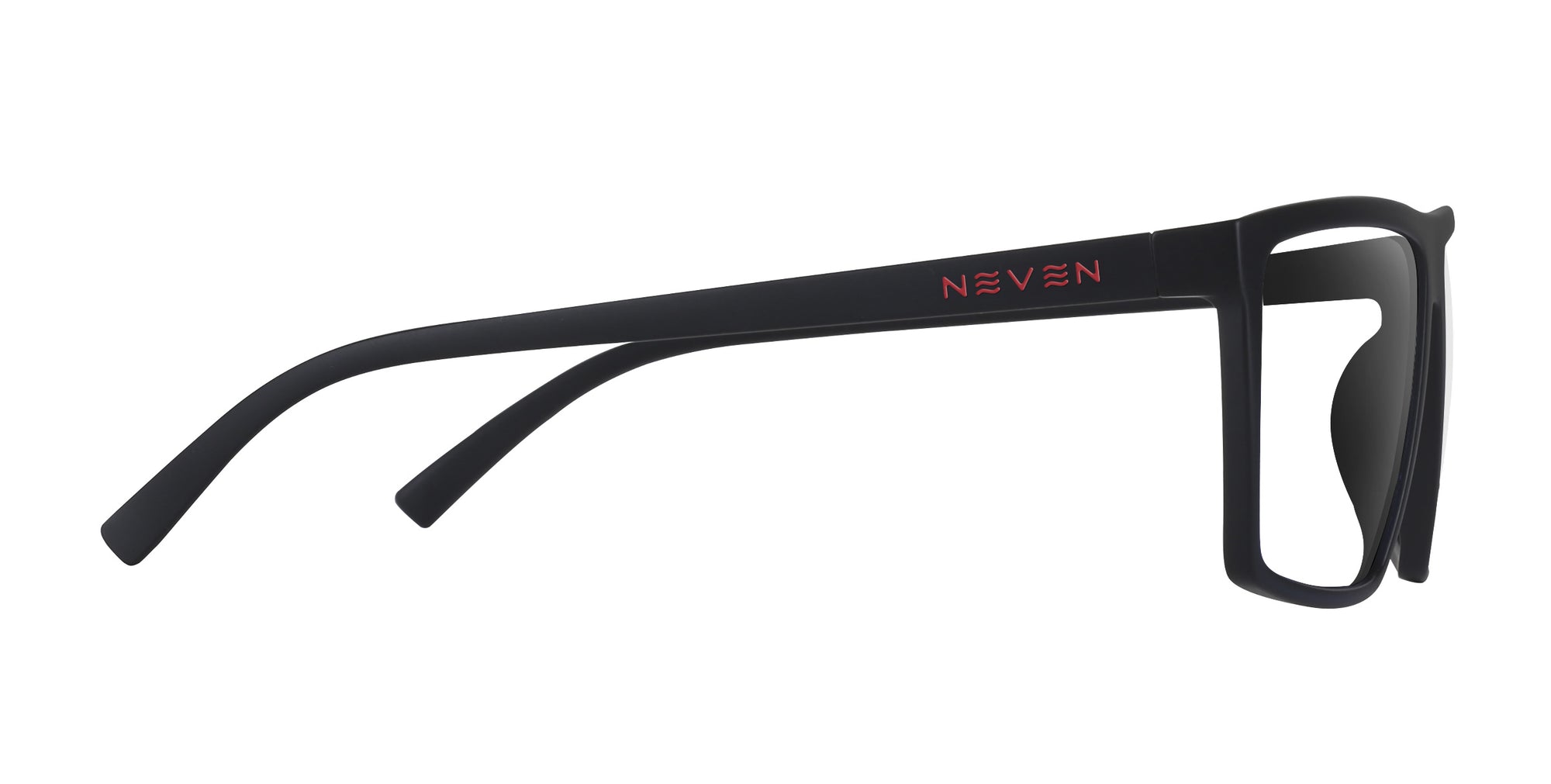 NEVER ODD OR EVEN Black Rectangular Prescription Glasses from Neven Eyewear.