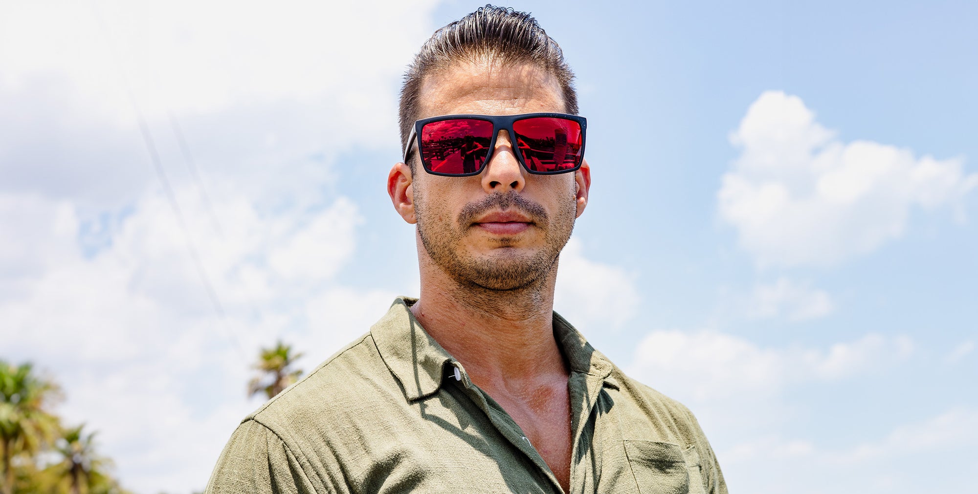212 Red Square Polarized Sunglasses from Neven Eyewear.