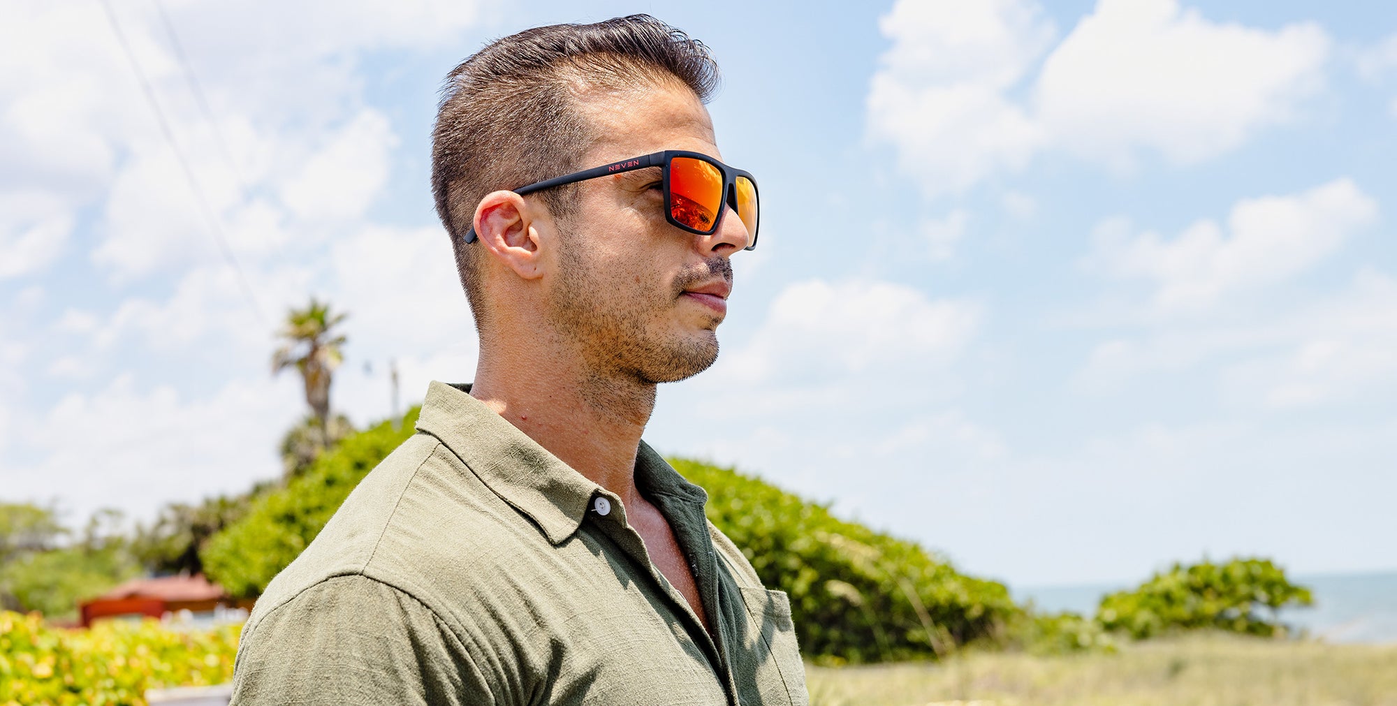 212 Red Square Polarized Sunglasses from Neven Eyewear.