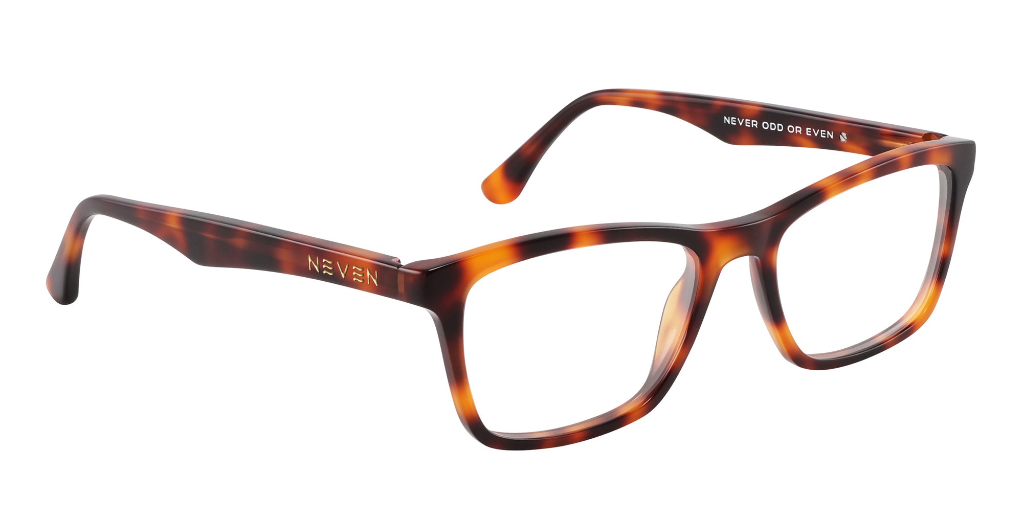 SUE-E glossy tortoiseshell rectangle prescription glasses from Neven Eyewear Pair Name: SUE-E Frame Shape: rectangle.