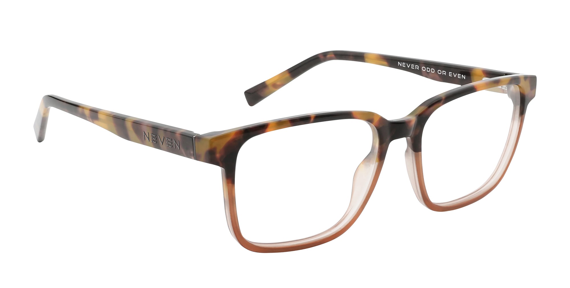Iceman tortoiseshell square prescription glasses from Neven Eyewear.