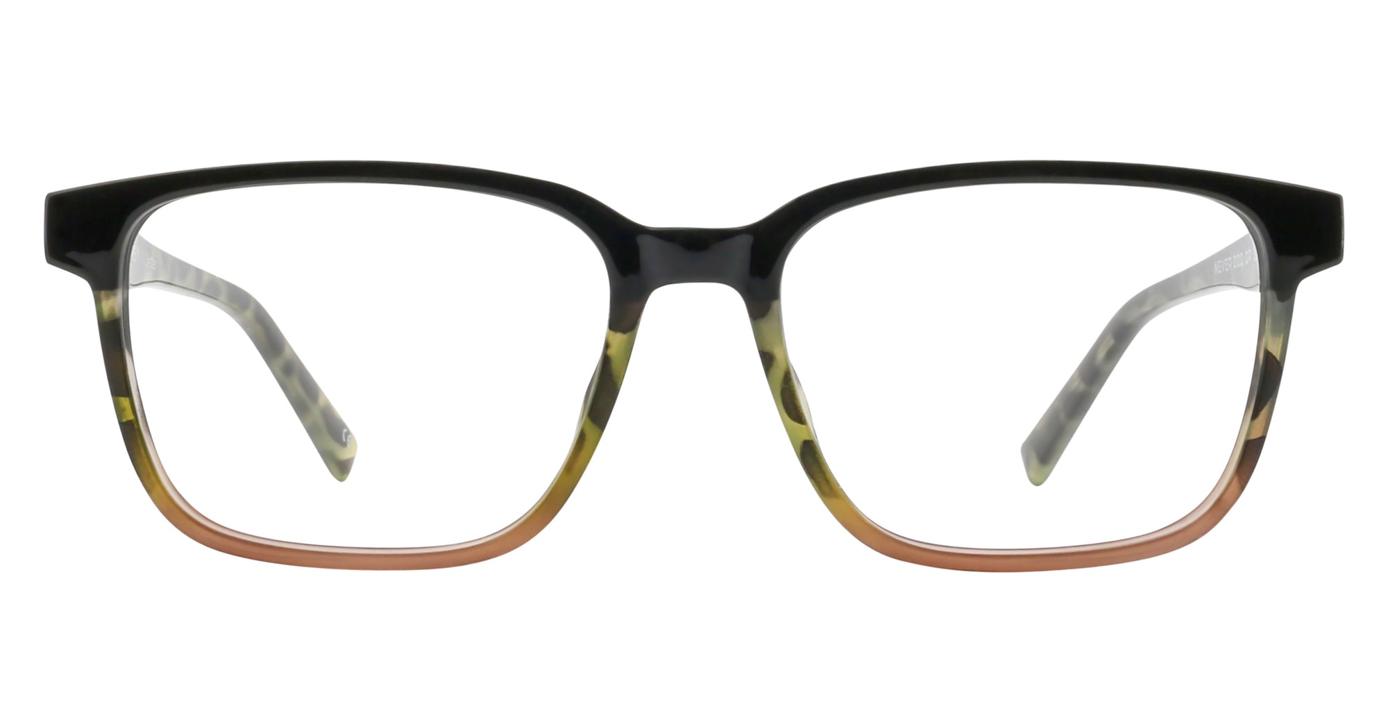 Jester Camo Green Tortoise Rectangular Prescription Glasses from Neven Eyewear.