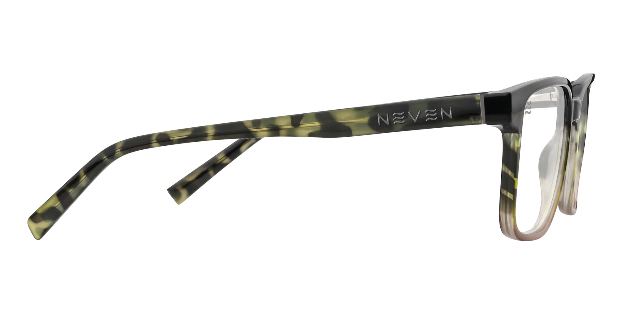 Jester Camo Green Tortoise Rectangular Prescription Glasses from Neven Eyewear.