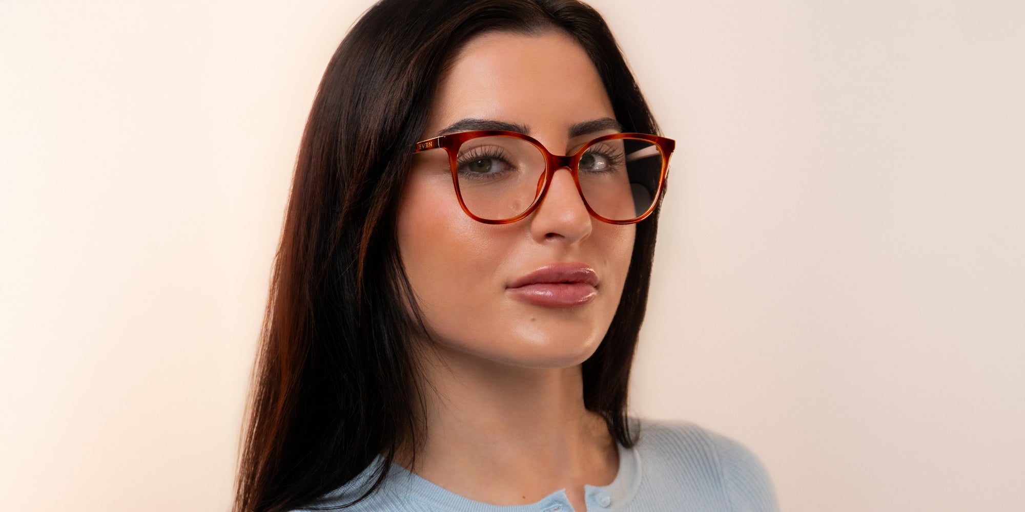 Janey brown tortoiseshell cat-eye prescription glasses from Neven Eyewear.