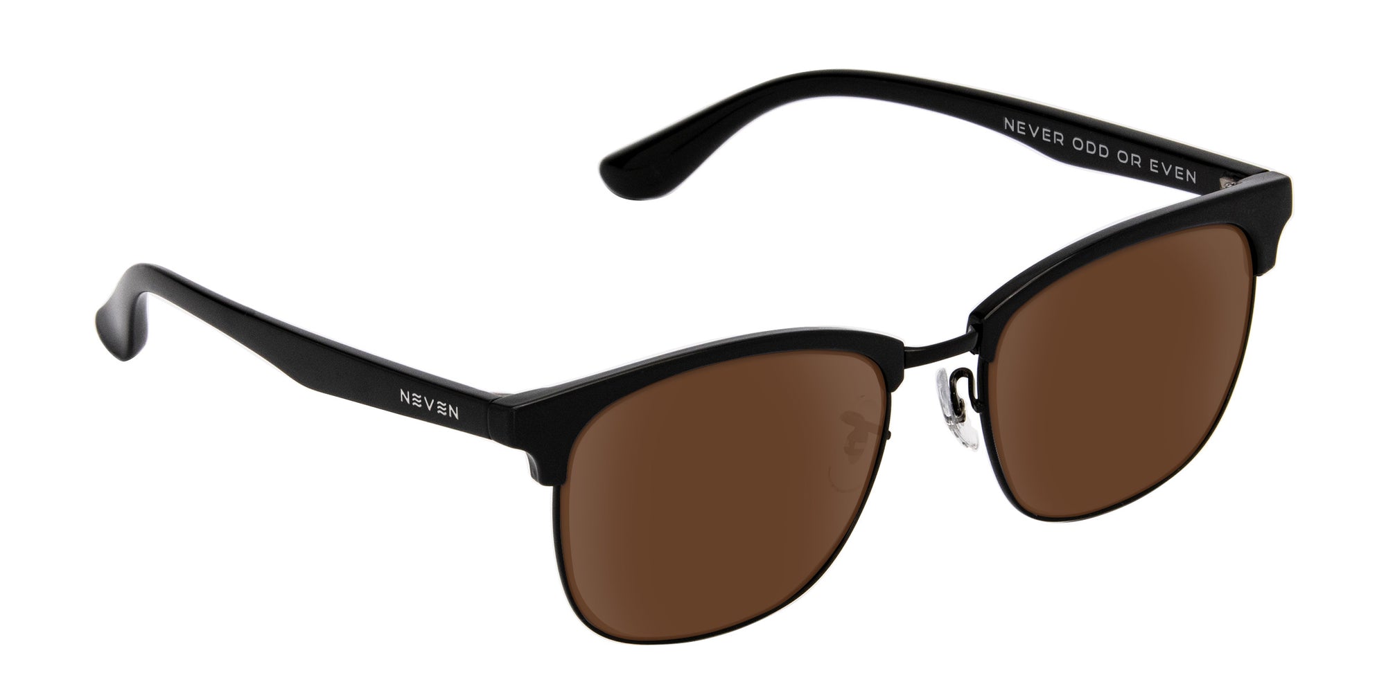 Stealth Black Rectangle prescription glasses from Neven Eyewear.