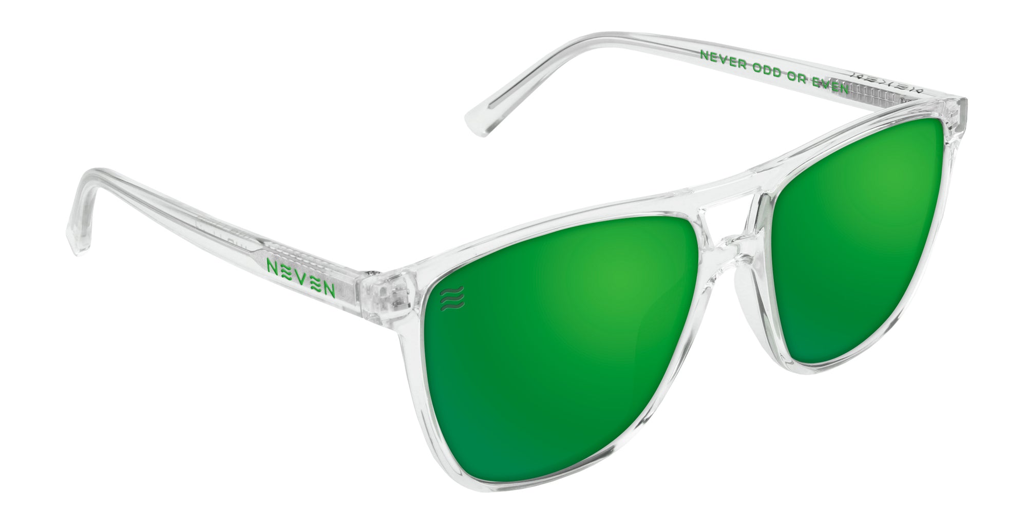 Hangar clear frame polarized sunglasses from Neven Eyewear.