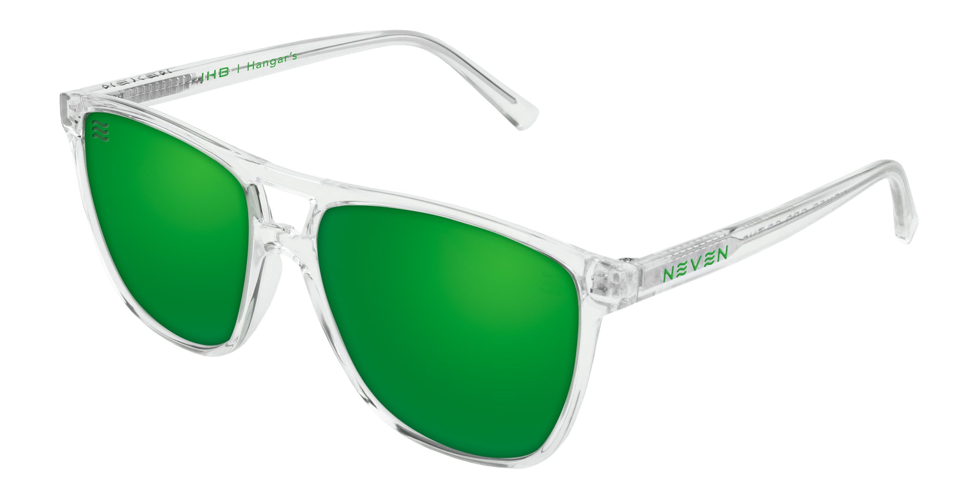 Hangar clear frame polarized sunglasses from Neven Eyewear.