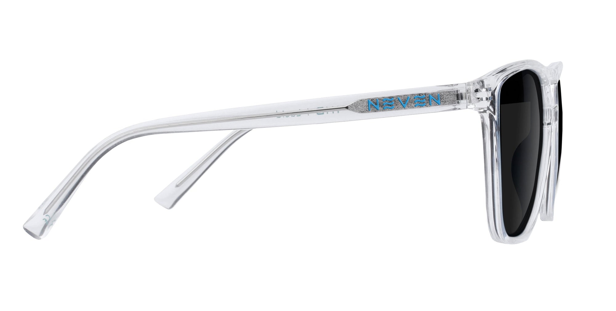 Lucid Clear Rectangular prescription glasses from Neven Eyewear.