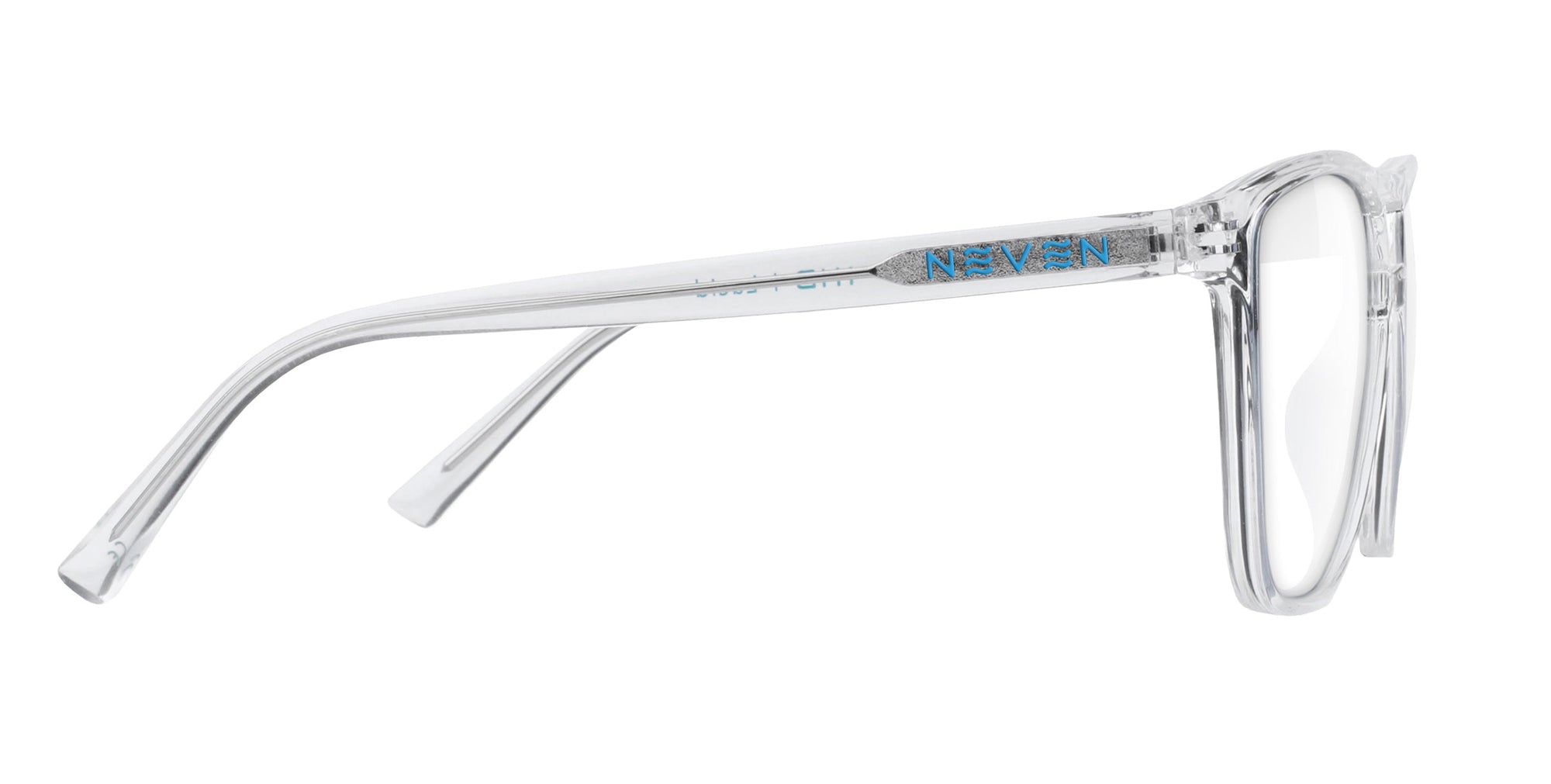 Lucid Clear Rectangular prescription glasses from Neven Eyewear.
