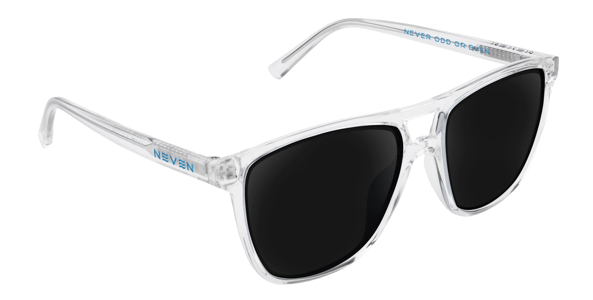 Lucid Clear Rectangular prescription glasses from Neven Eyewear.