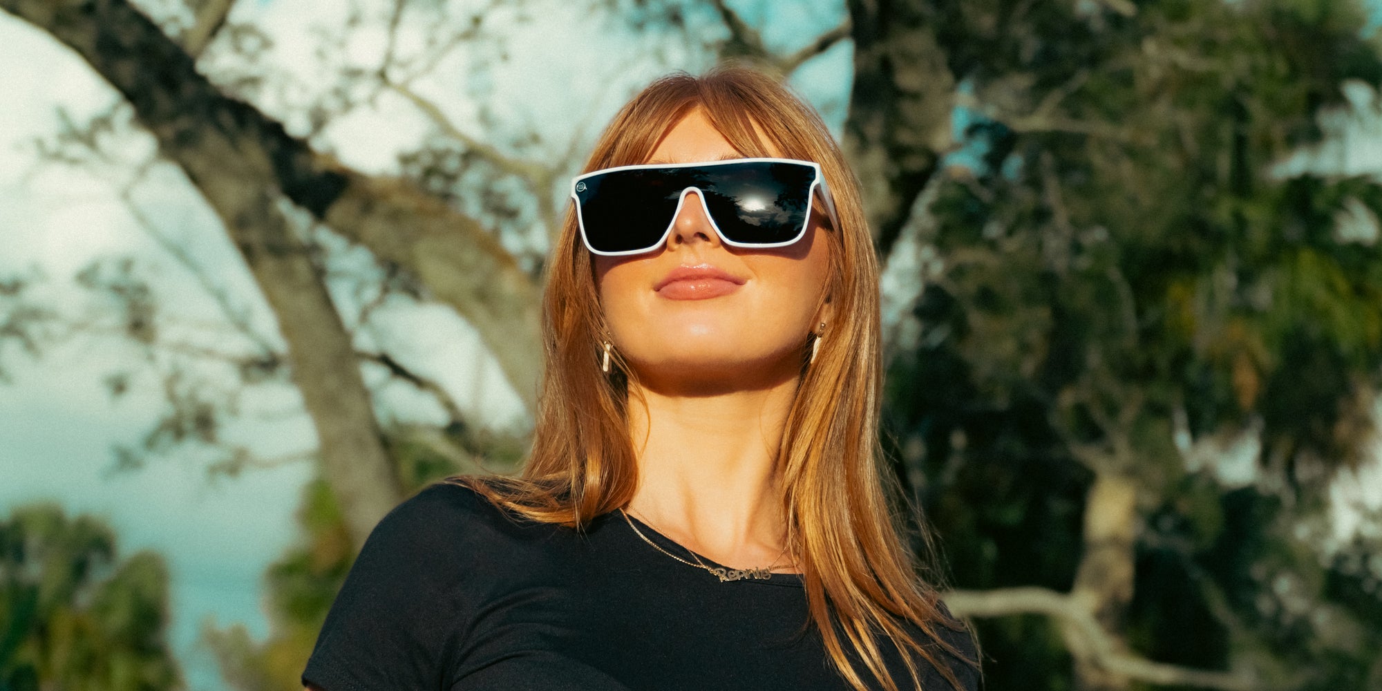 Permafrost White Rectangular polarized sunglasses from Neven Eyewear.