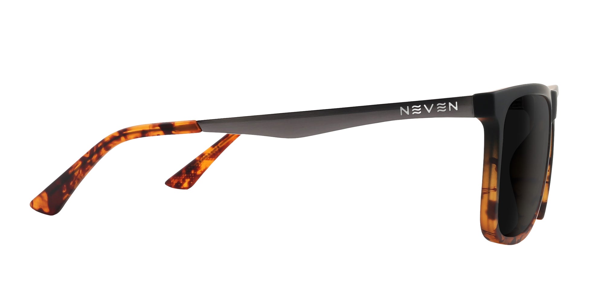 Repeater Black/tortoiseshell Rectangular prescription glasses from Neven Eyewear.