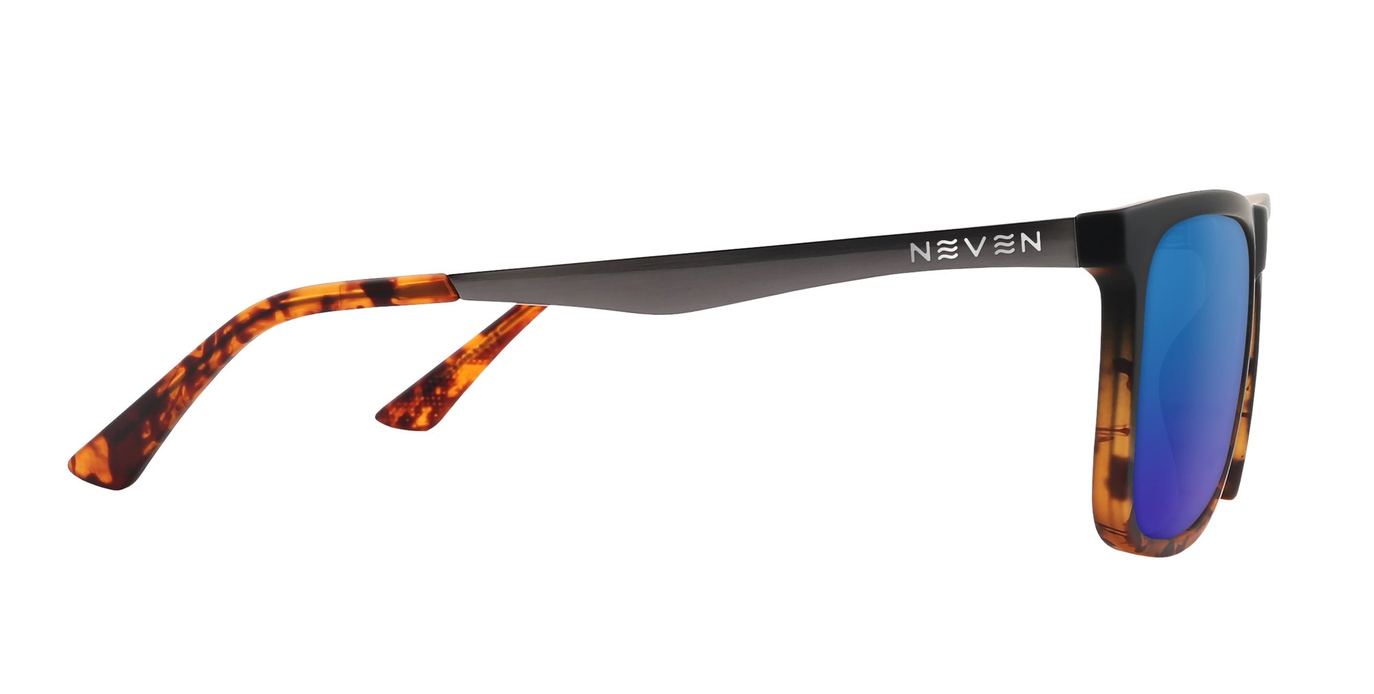 Repeater Black/tortoiseshell Rectangular prescription glasses from Neven Eyewear.
