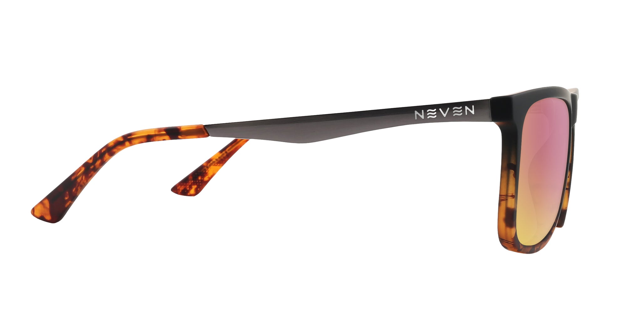 Repeater Black/tortoiseshell Rectangular prescription glasses from Neven Eyewear.