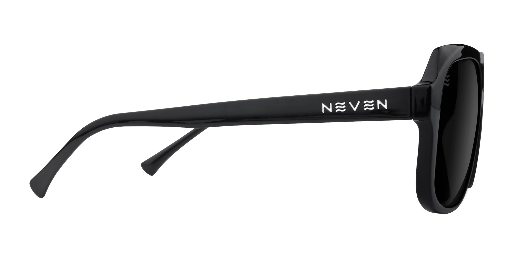 Cosmo black aviator polarized sunglasses from Neven Eyewear.
