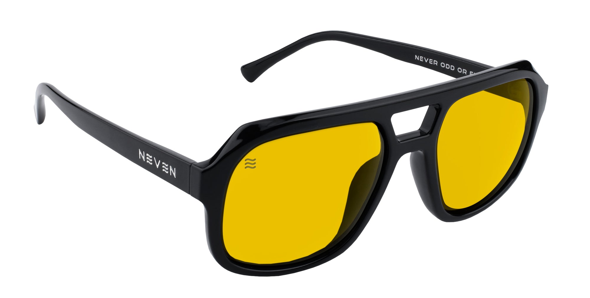Helios yellow aviator polarized sunglasses from Neven Eyewear.