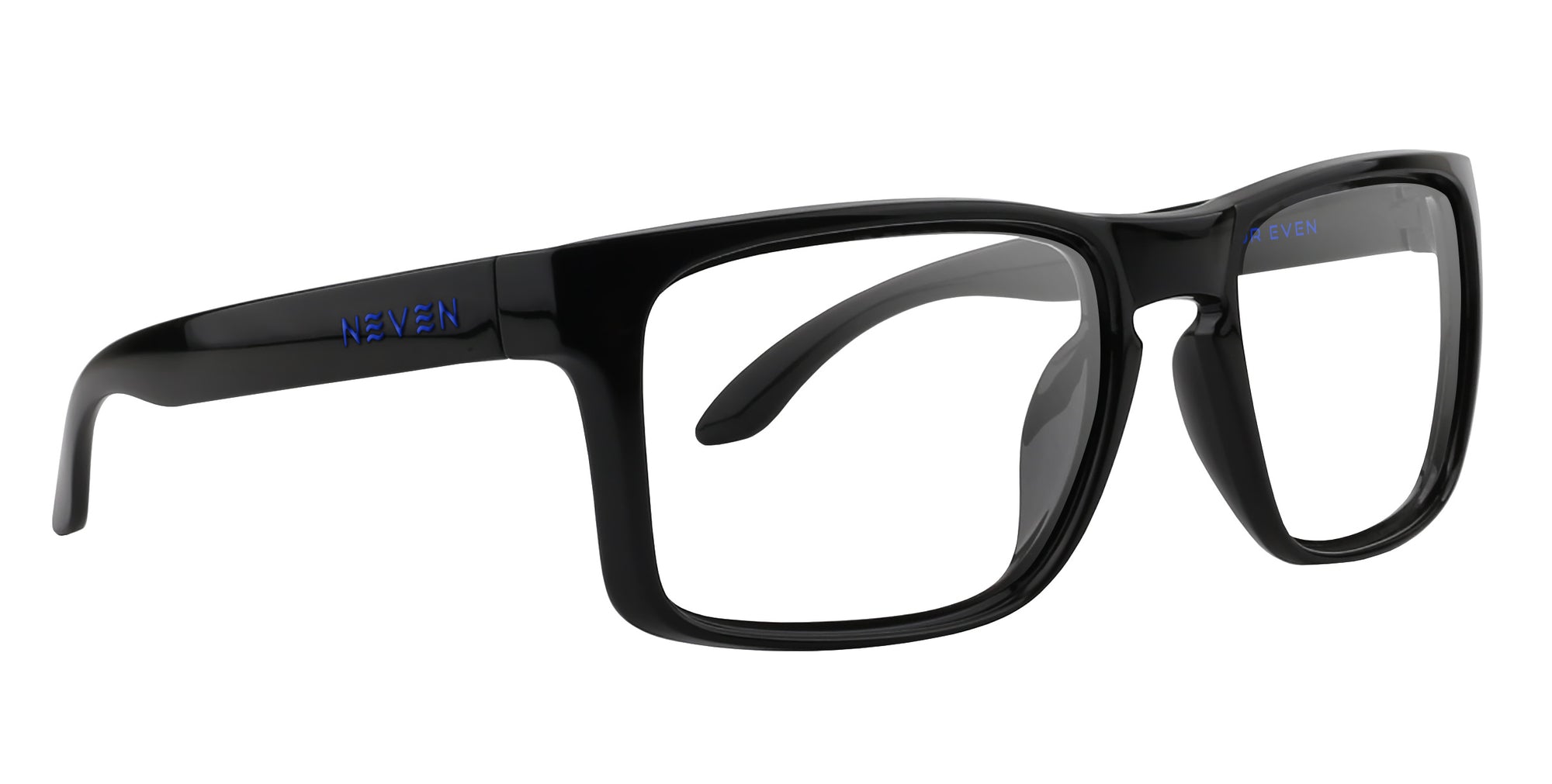 Blue Steel black rectangular prescription glasses from Neven Eyewear Pair name: Blue Steel Frame shape: rectangular.