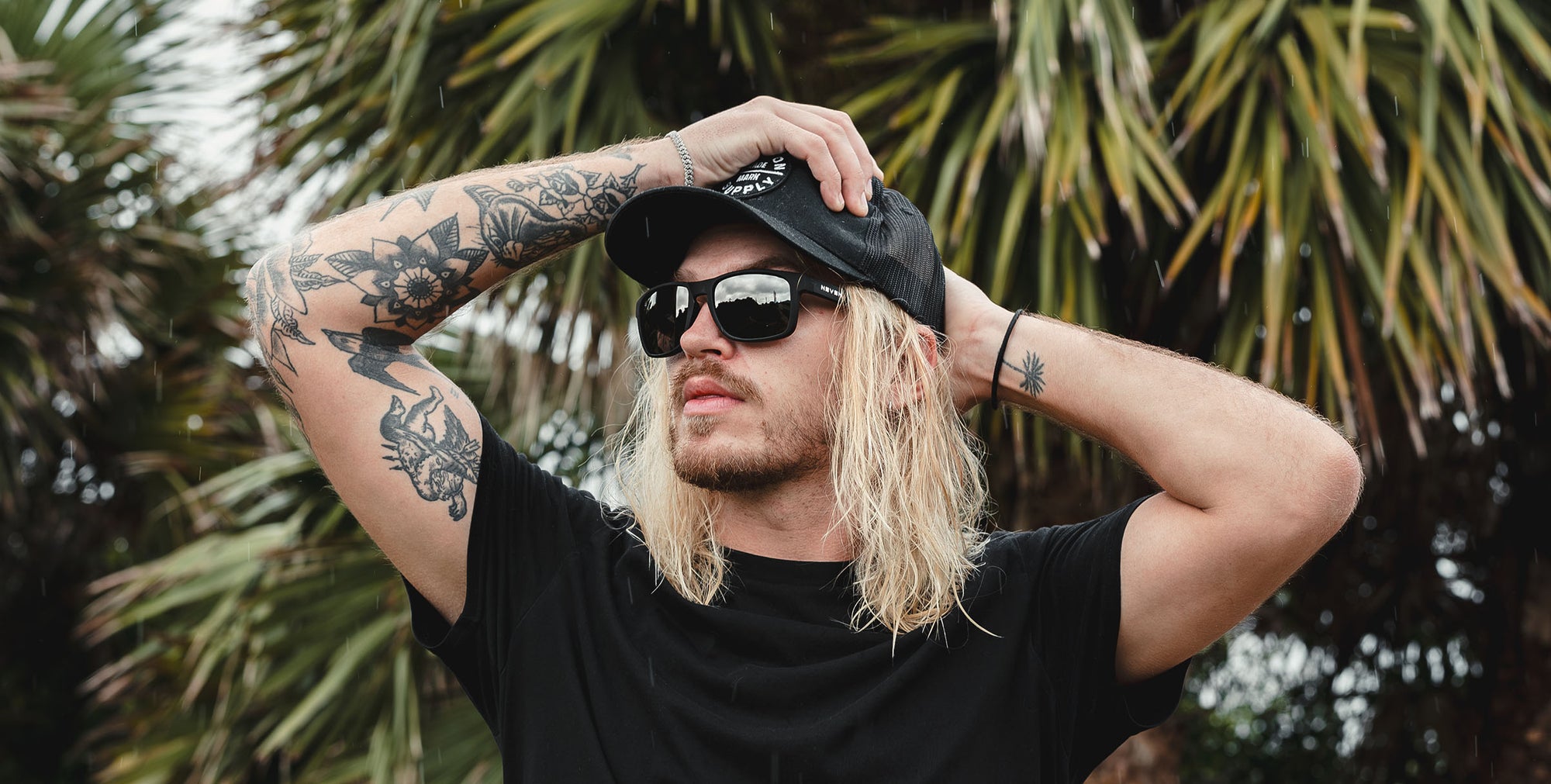 Doom Black Rectangular polarized sunglasses from Neven Eyewear.