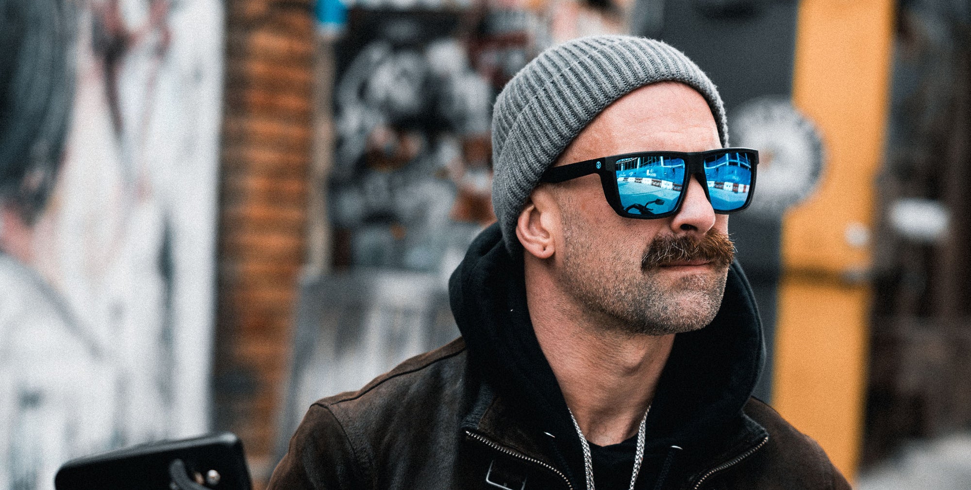 Neven Black Rectangular polarized sunglasses from Neven Eyewear.