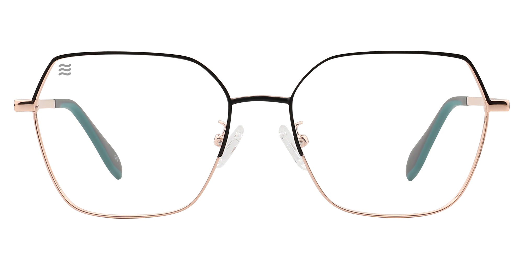 Kat Gold Geometric prescription glasses from Neven Eyewear.