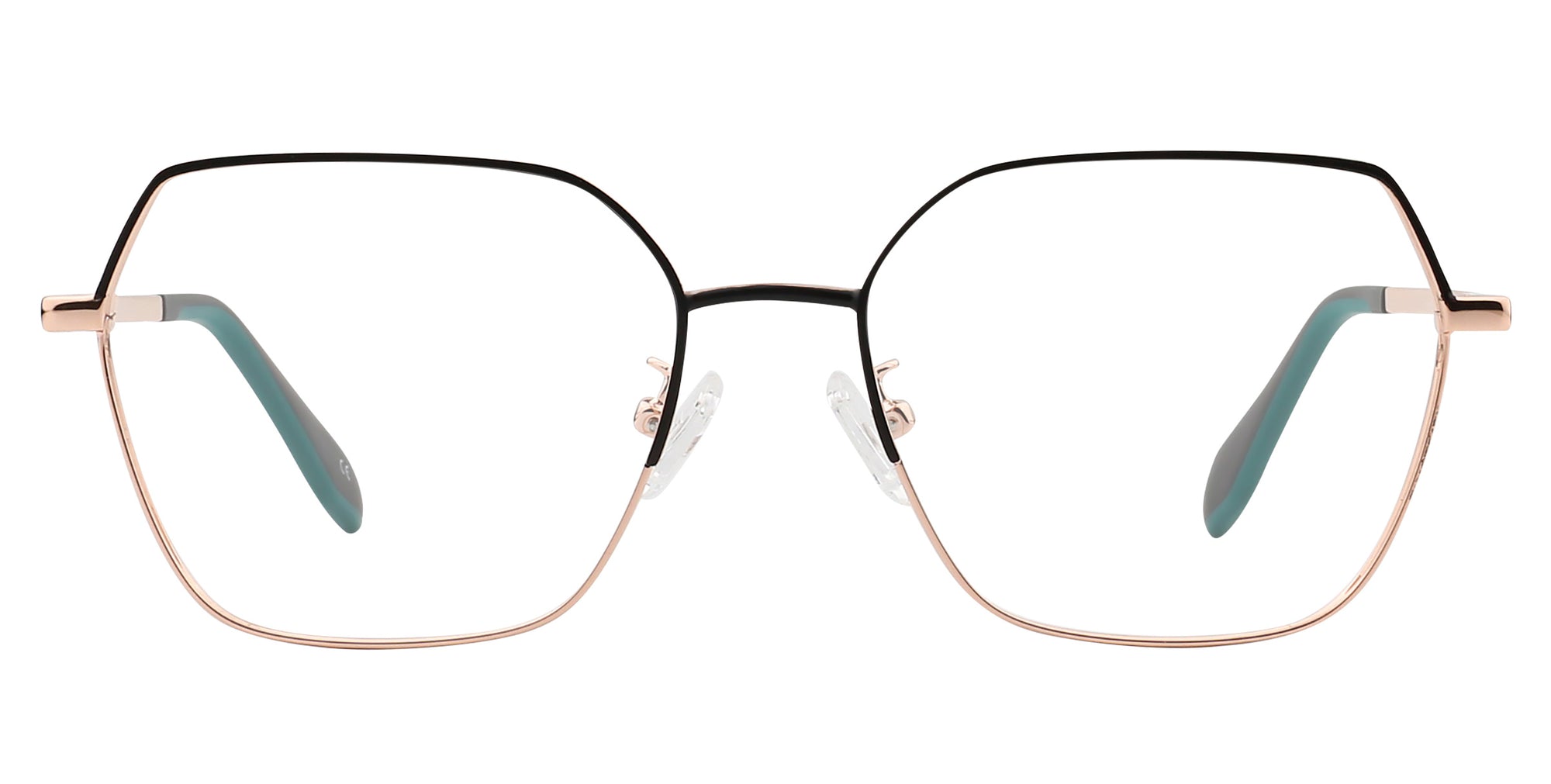 Kat Gold Geometric prescription glasses from Neven Eyewear.