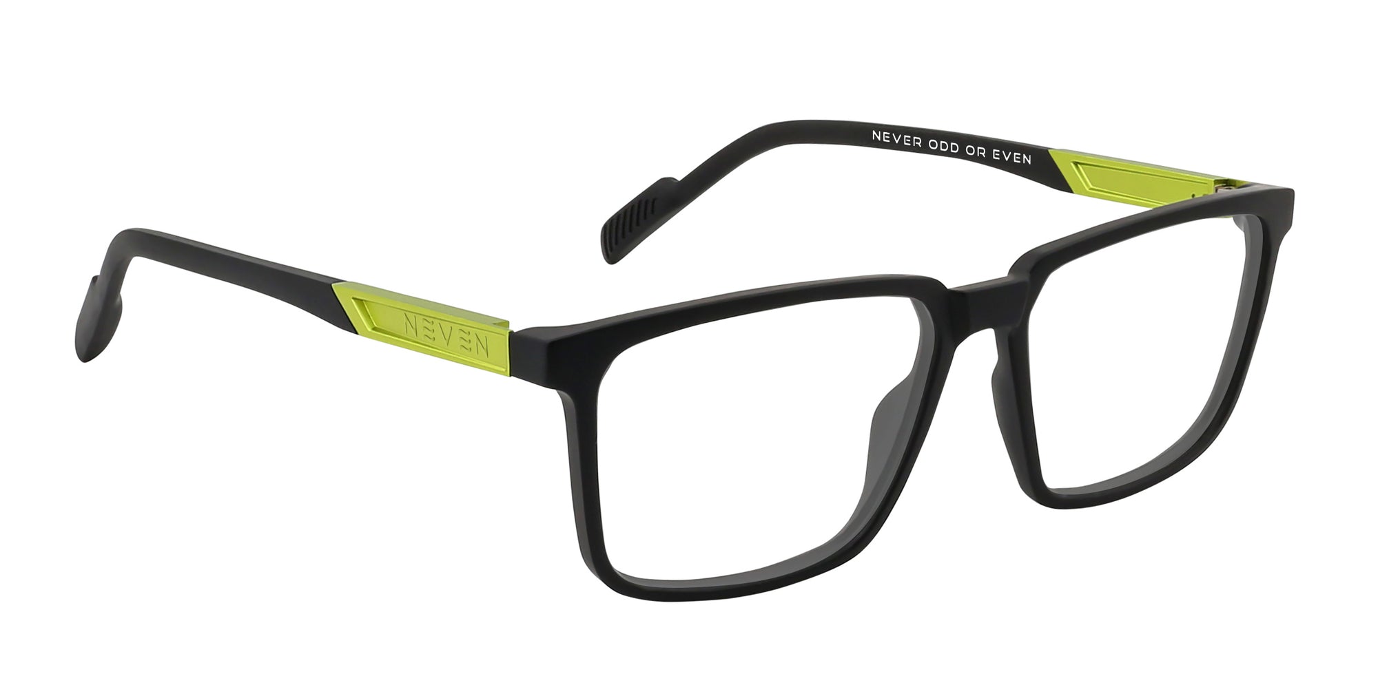 Morpheus Black rectangle prescription glasses from Neven Eyewear.