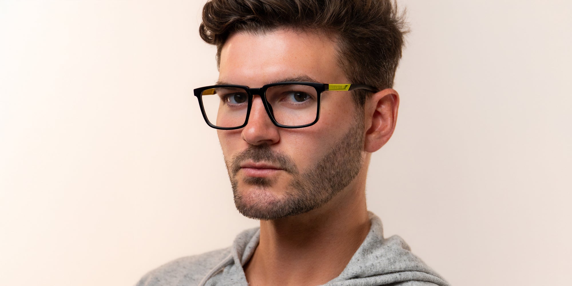 Morpheus Black rectangle prescription glasses from Neven Eyewear.