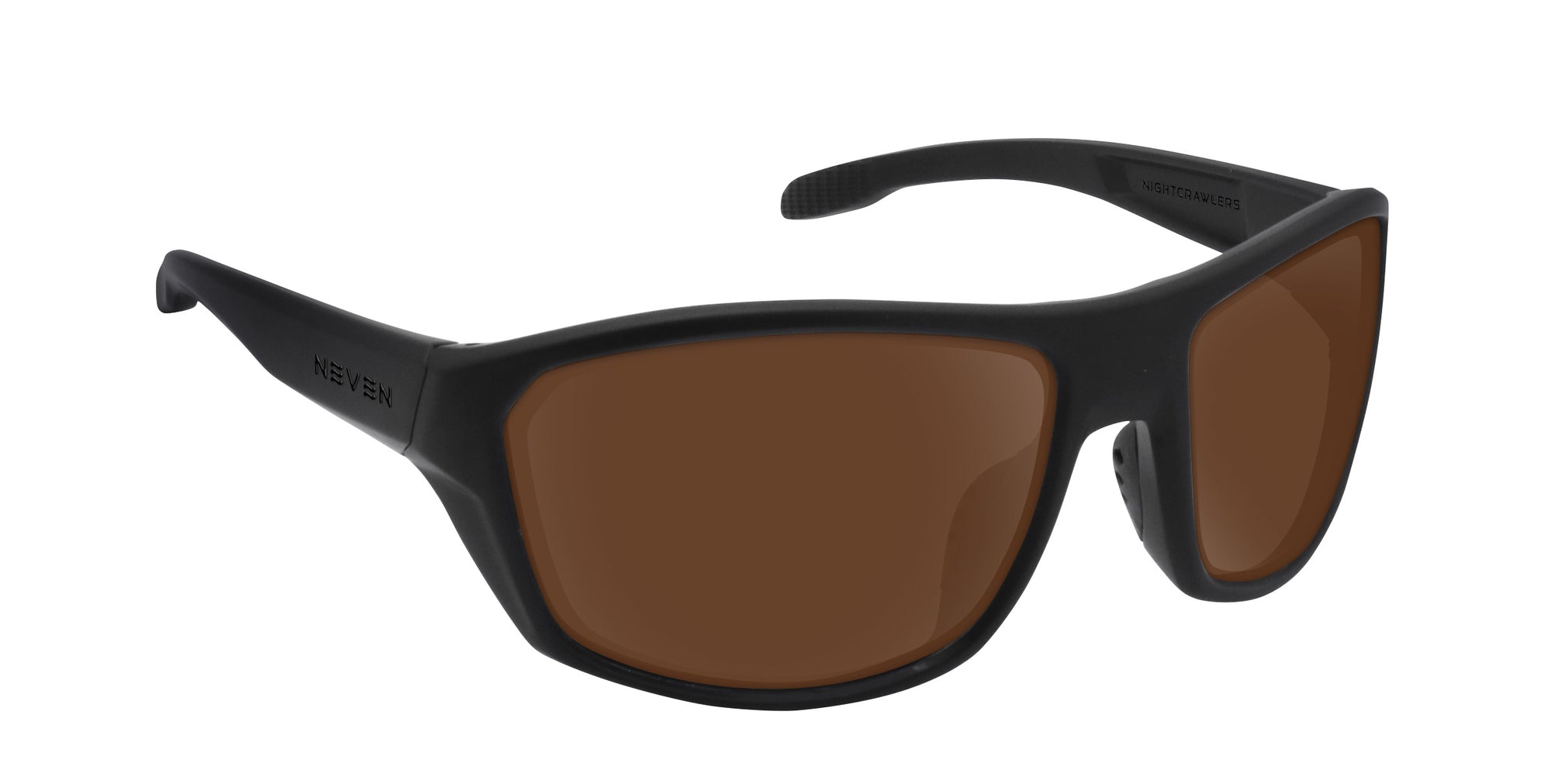 Raritan black wraparound polarized sunglasses from Neven Eyewear.