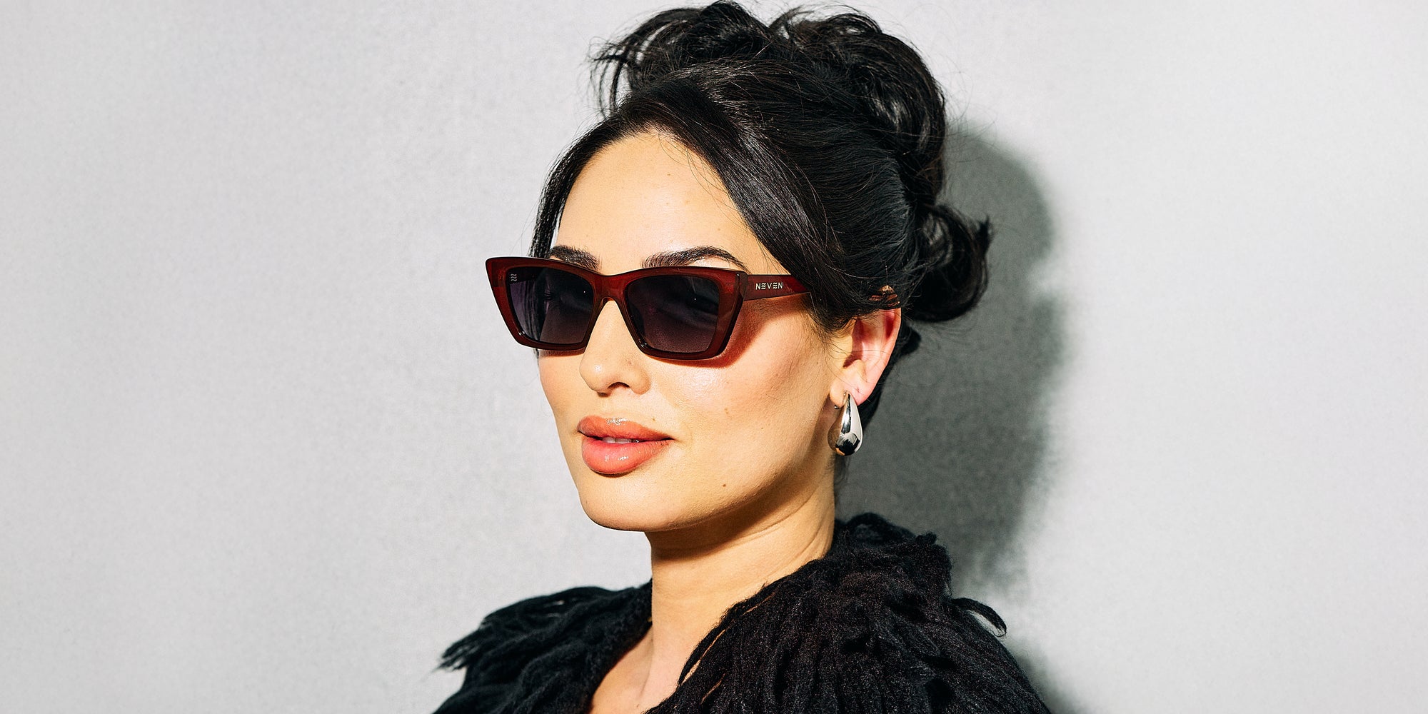 Espresso Dark Cat Eye Polarized Sunglasses from Neven Eyewear.