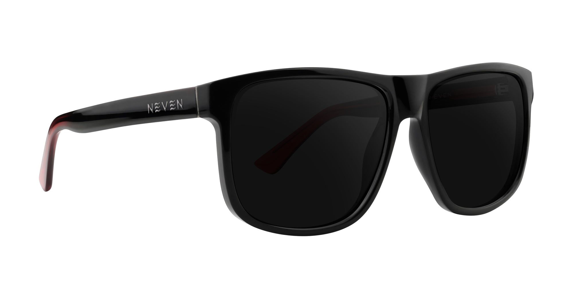 Ignite Black Rimmed Prescription Glasses with dark lenses, featuring Neven branding.