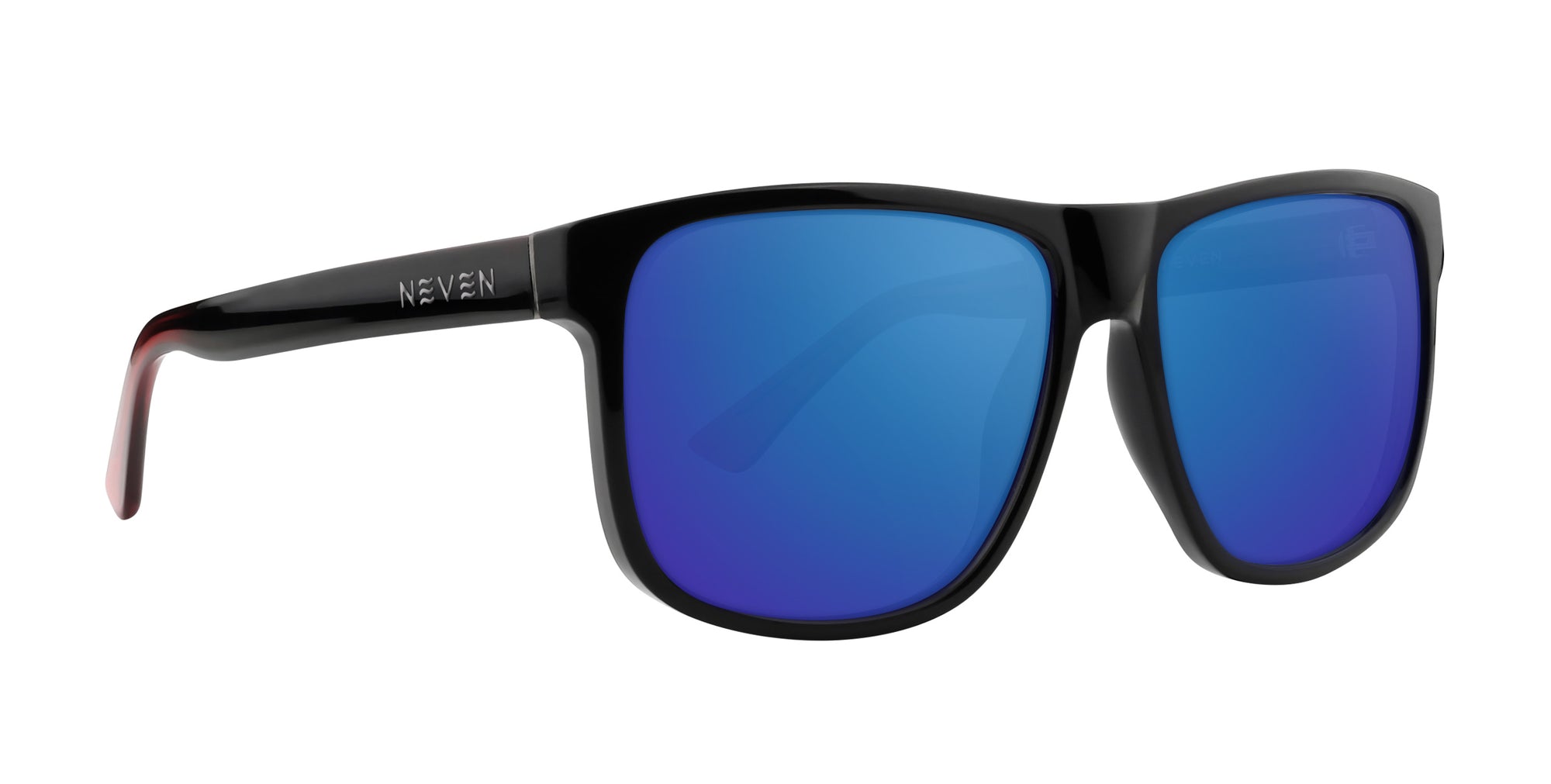 Ignite Black Rimmed Prescription Glasses with blue lenses .