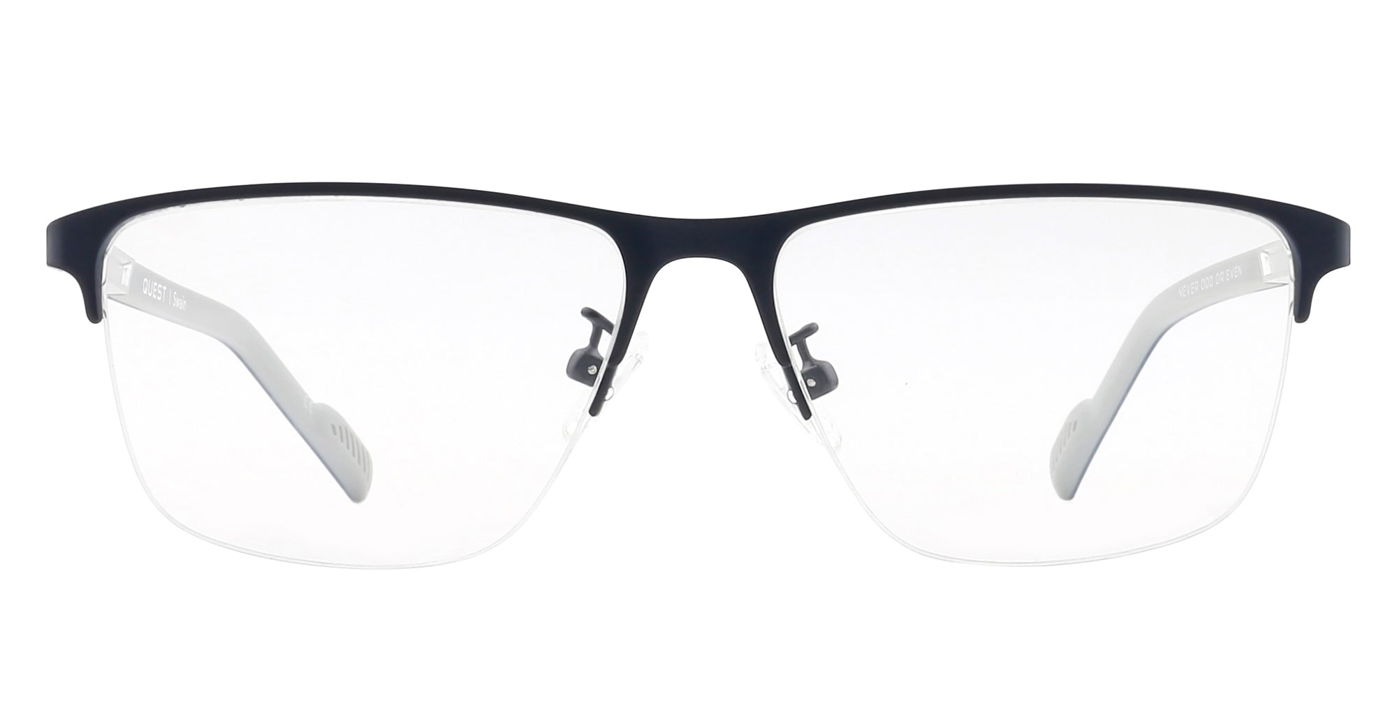 Swain Black Rimless prescription glasses from Neven Eyewear.