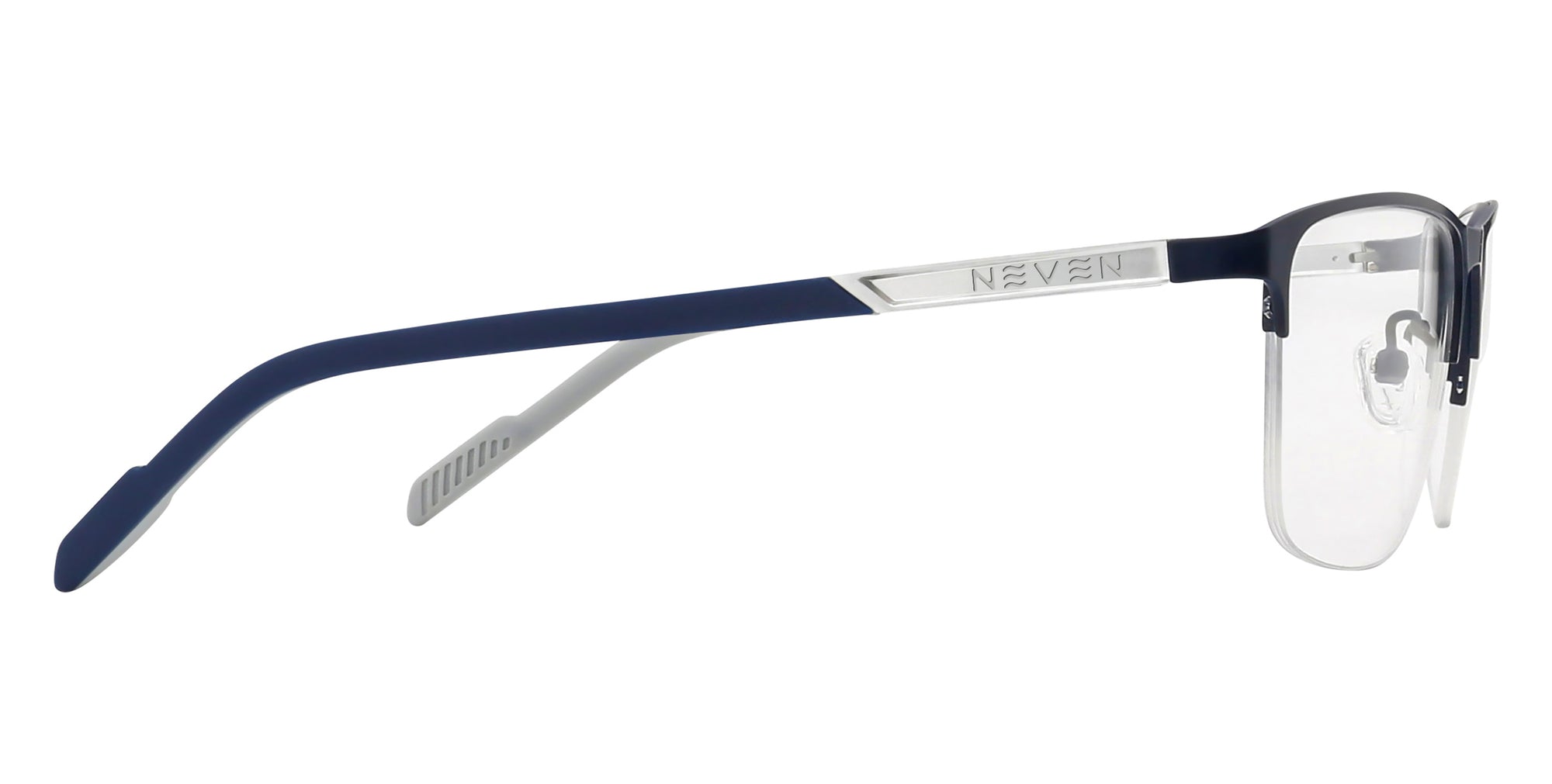 Swain Black Rimless prescription glasses from Neven Eyewear.
