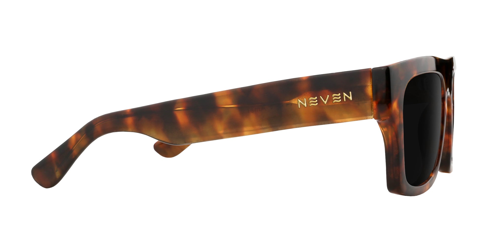 Amar tortoise shell rectangular prescription glasses from Neven Eyewear.