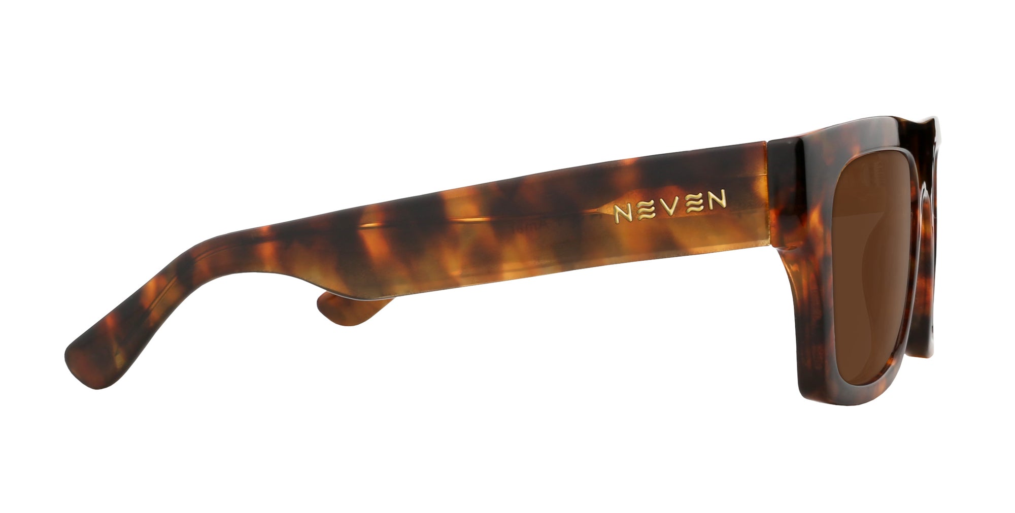 Amar tortoise shell rectangular prescription glasses from Neven Eyewear.