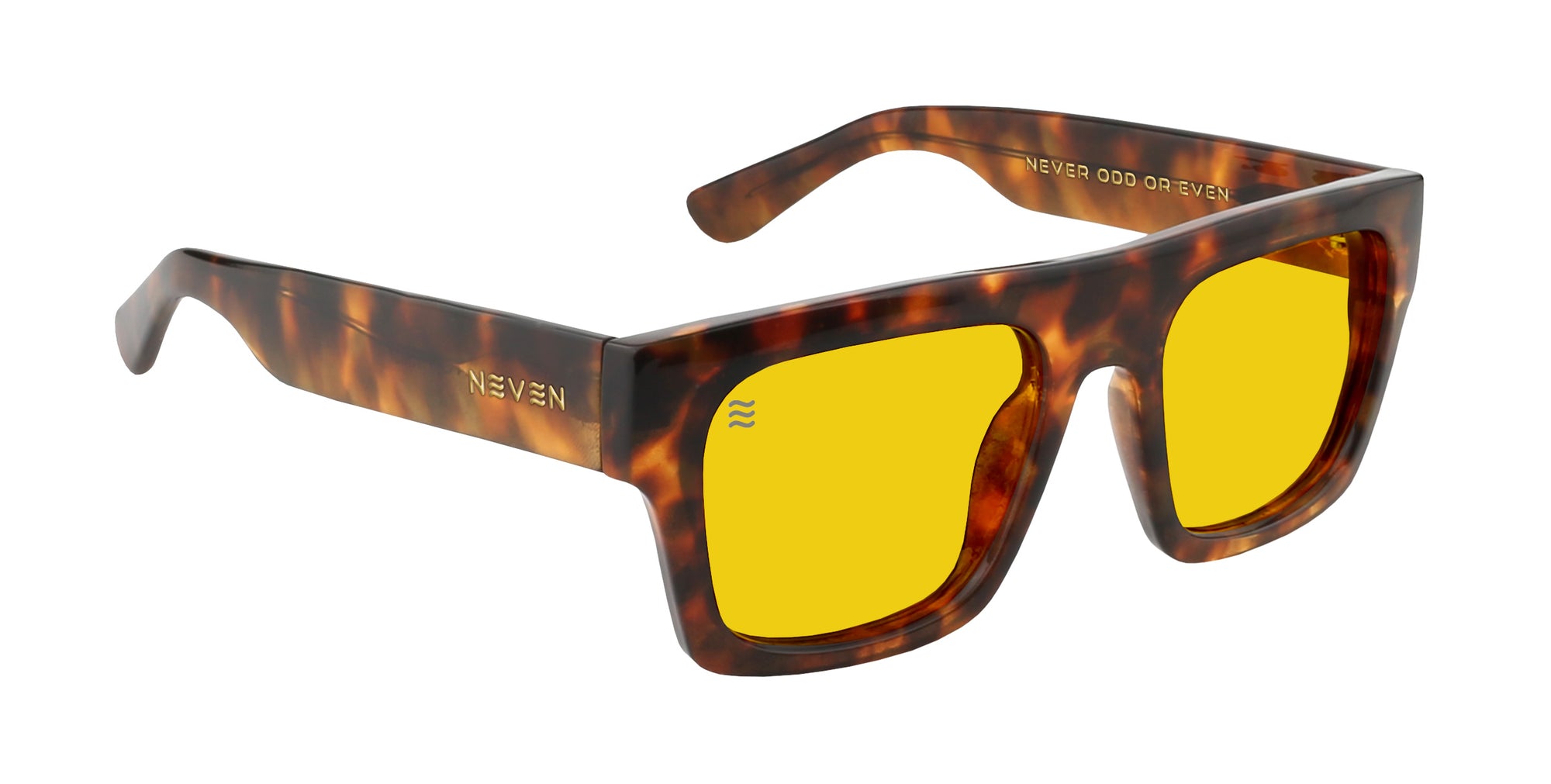 Amar tortoise shell rectangular polarized sunglasses from Neven Eyewear.