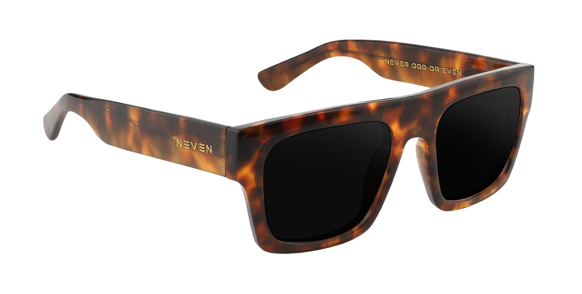 Amar tortoise shell rectangular prescription glasses from Neven Eyewear.