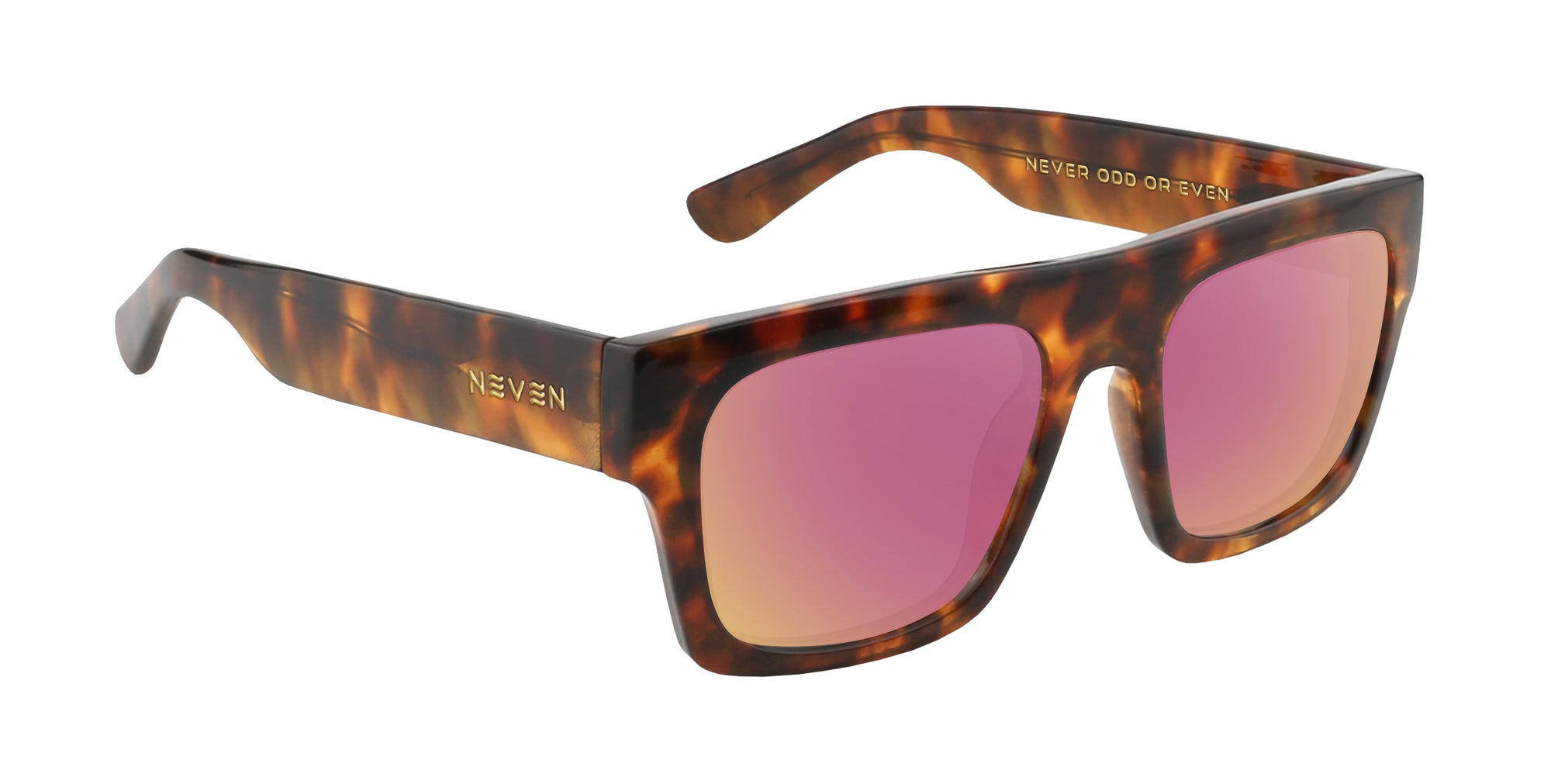 Amar tortoise shell rectangular prescription glasses from Neven Eyewear.