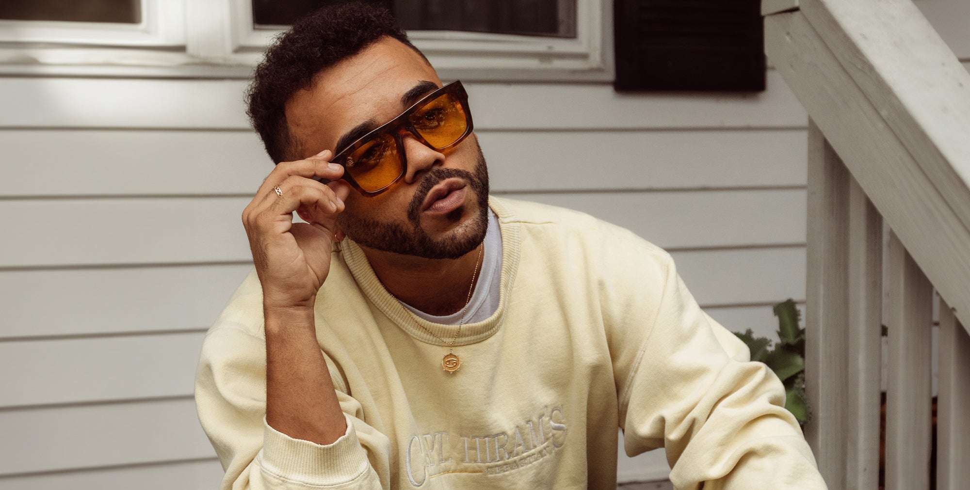 Amar tortoise shell rectangular polarized sunglasses from Neven Eyewear.