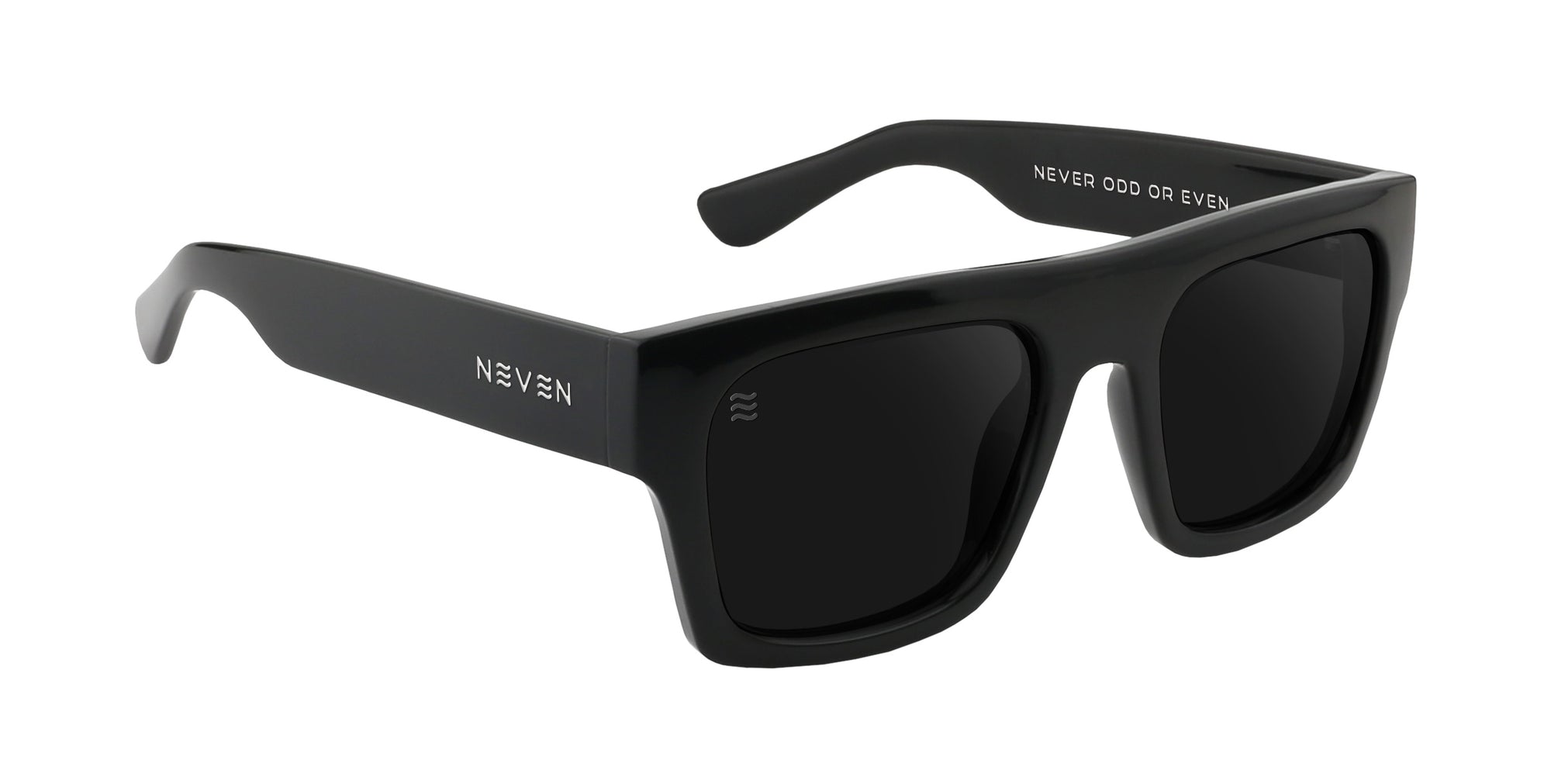 Royce black rectangular polarized sunglasses from Neven Eyewear.