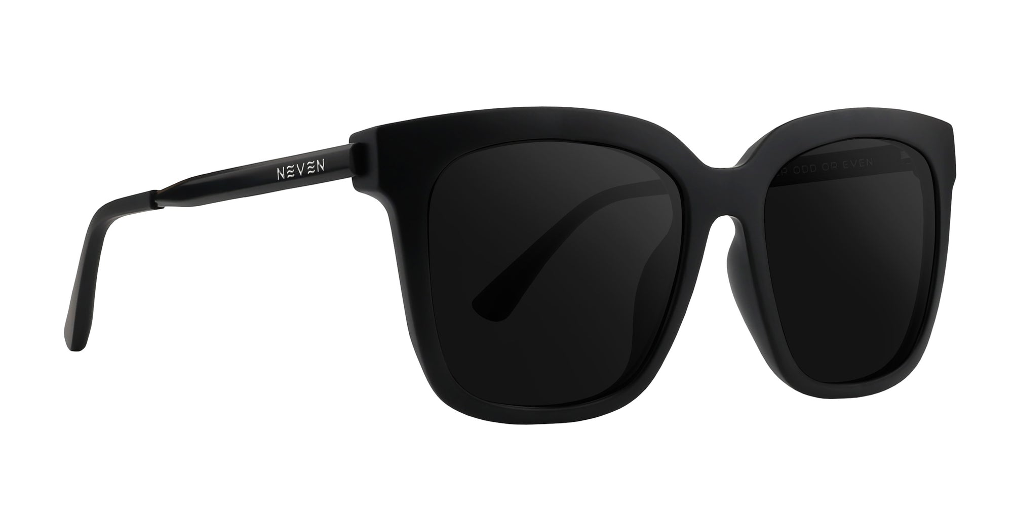 Lido matte black square prescription glasses with a sleek design and prescription lenses.