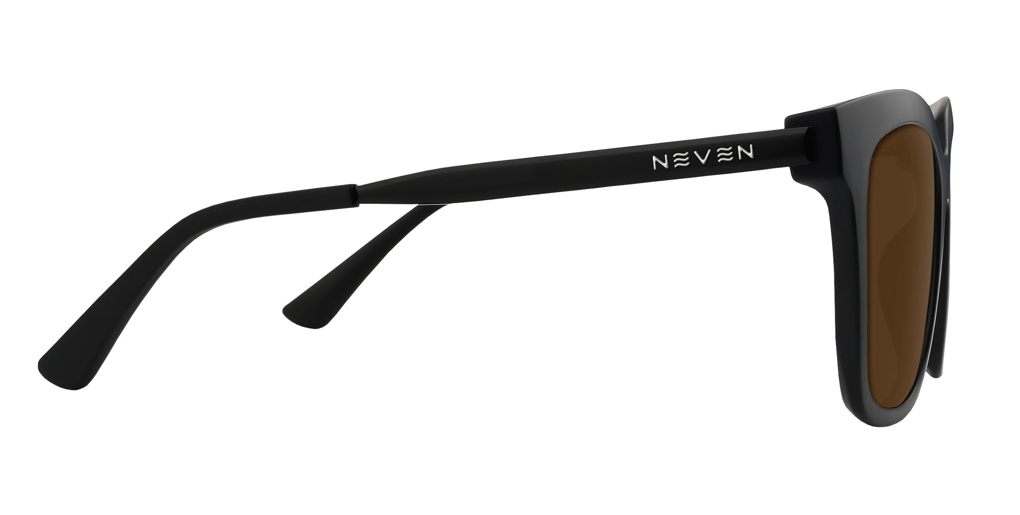 Lido matte black square prescription glasses from Neven Eyewear.