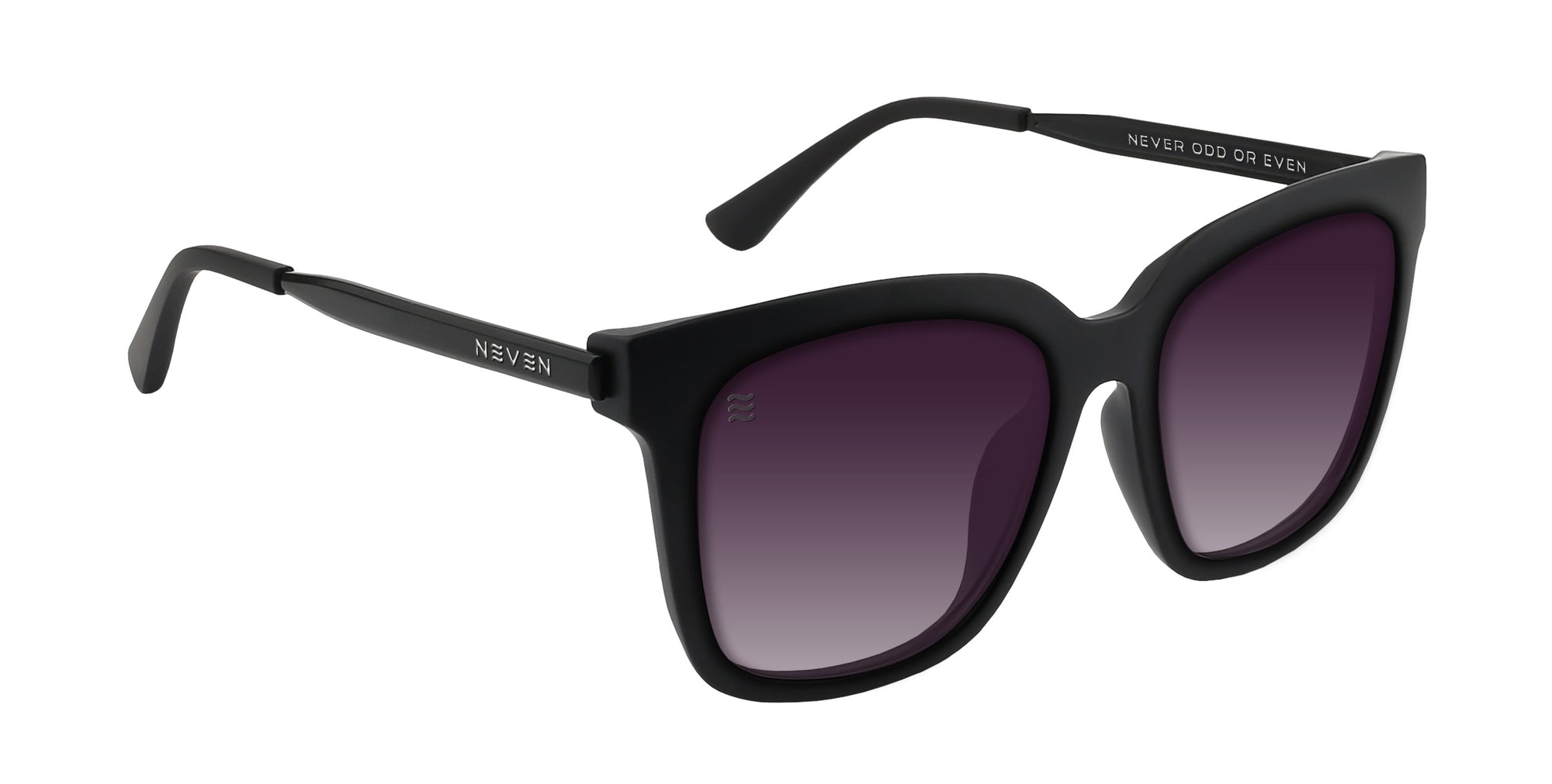 Lido Matte black Cat Eye polarized sunglasses from Neven Eyewear.