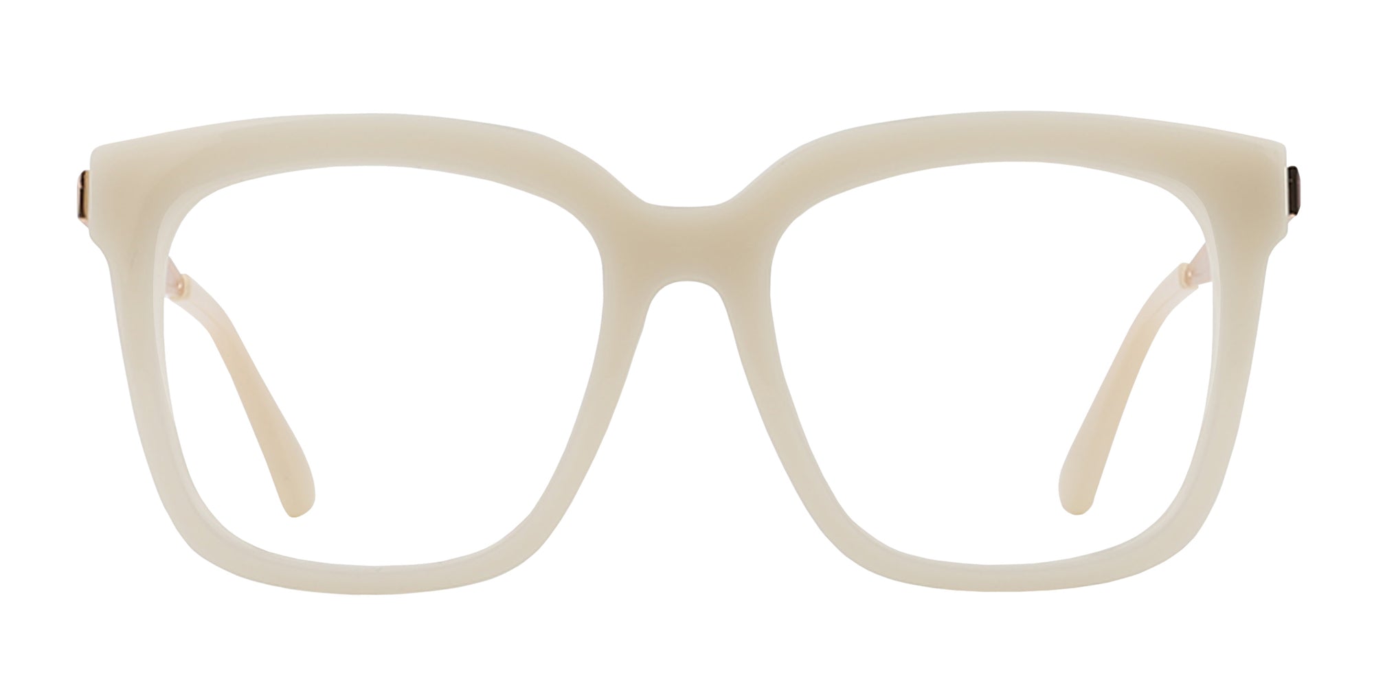Sand Dollar Cream Square prescription glasses from Neven Eyewear.