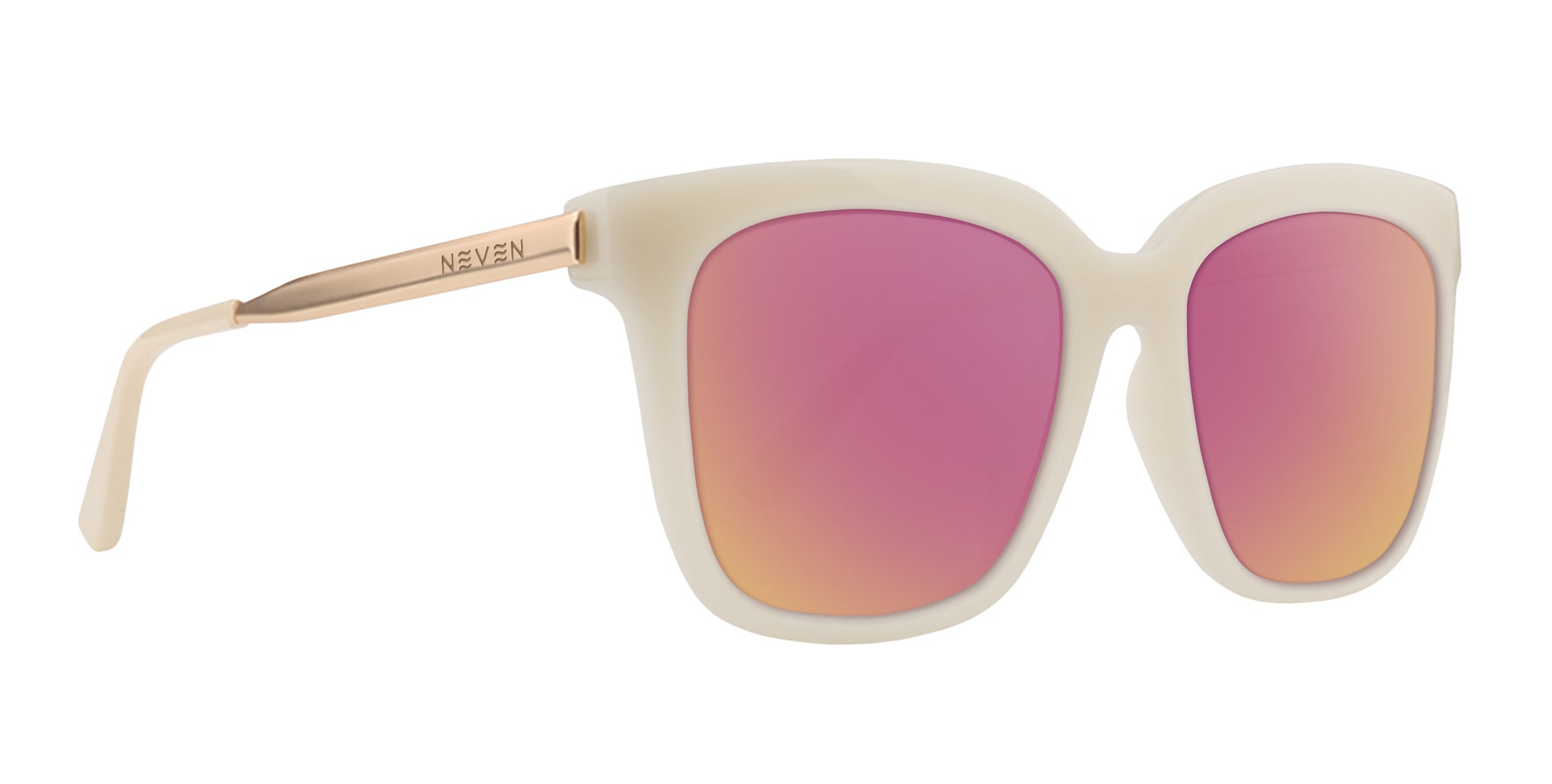 Sand Dollar Cream Square prescription glasses from Neven Eyewear.