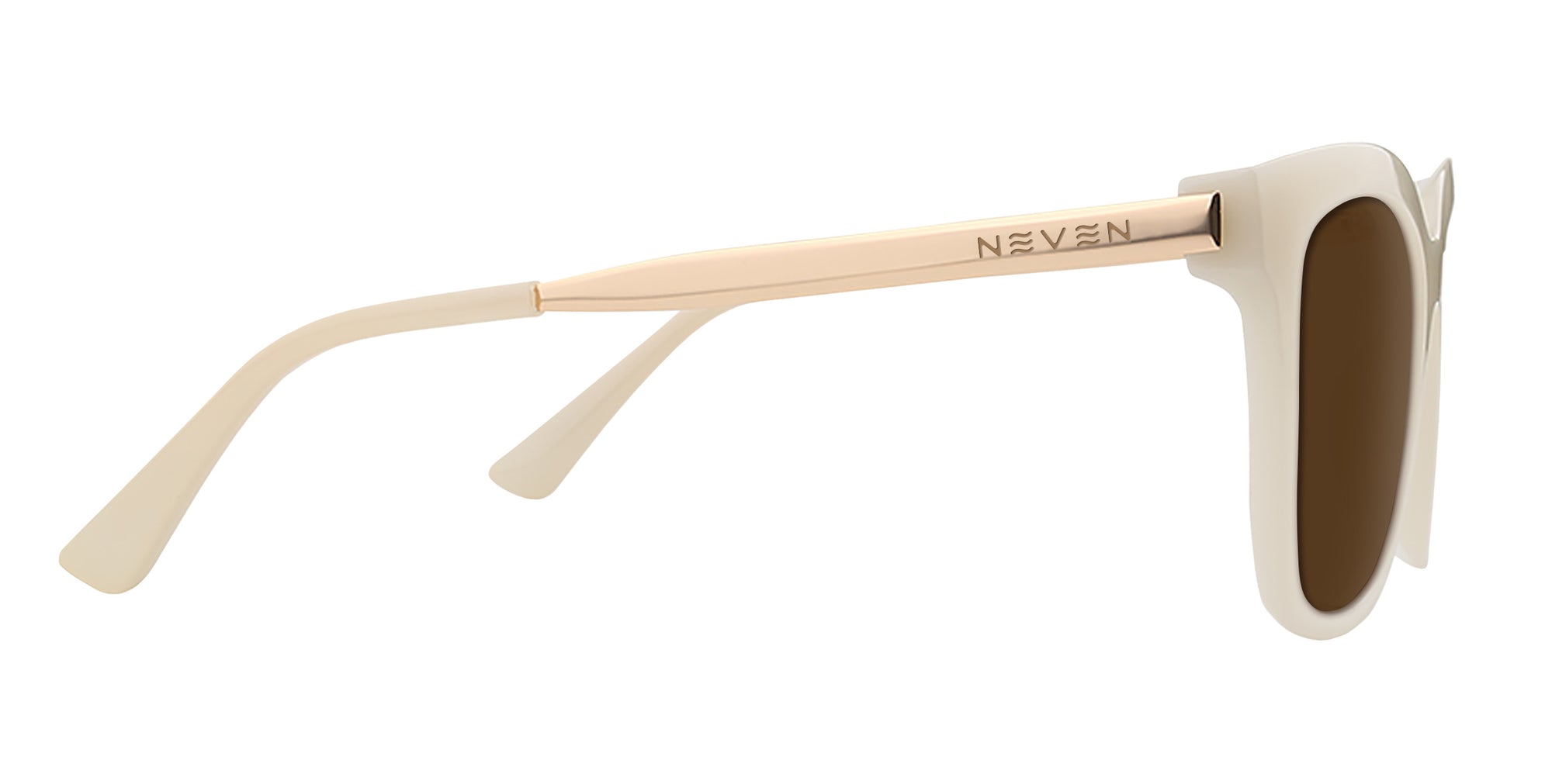 Sand Dollar Cream Square prescription glasses from Neven Eyewear.