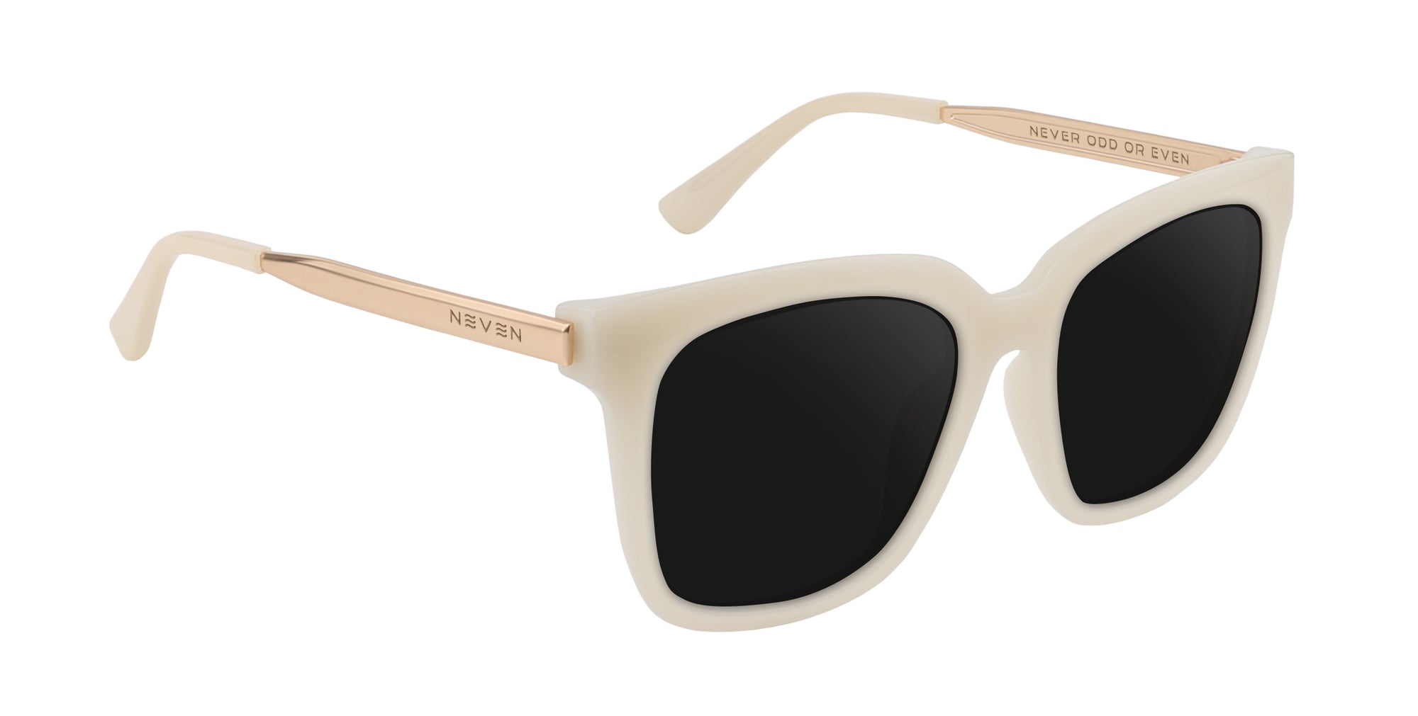 Sand Dollar Cream Square prescription glasses from Neven Eyewear.